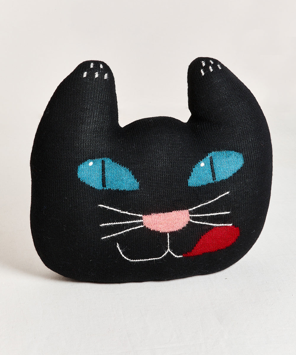Black Cat Pillow