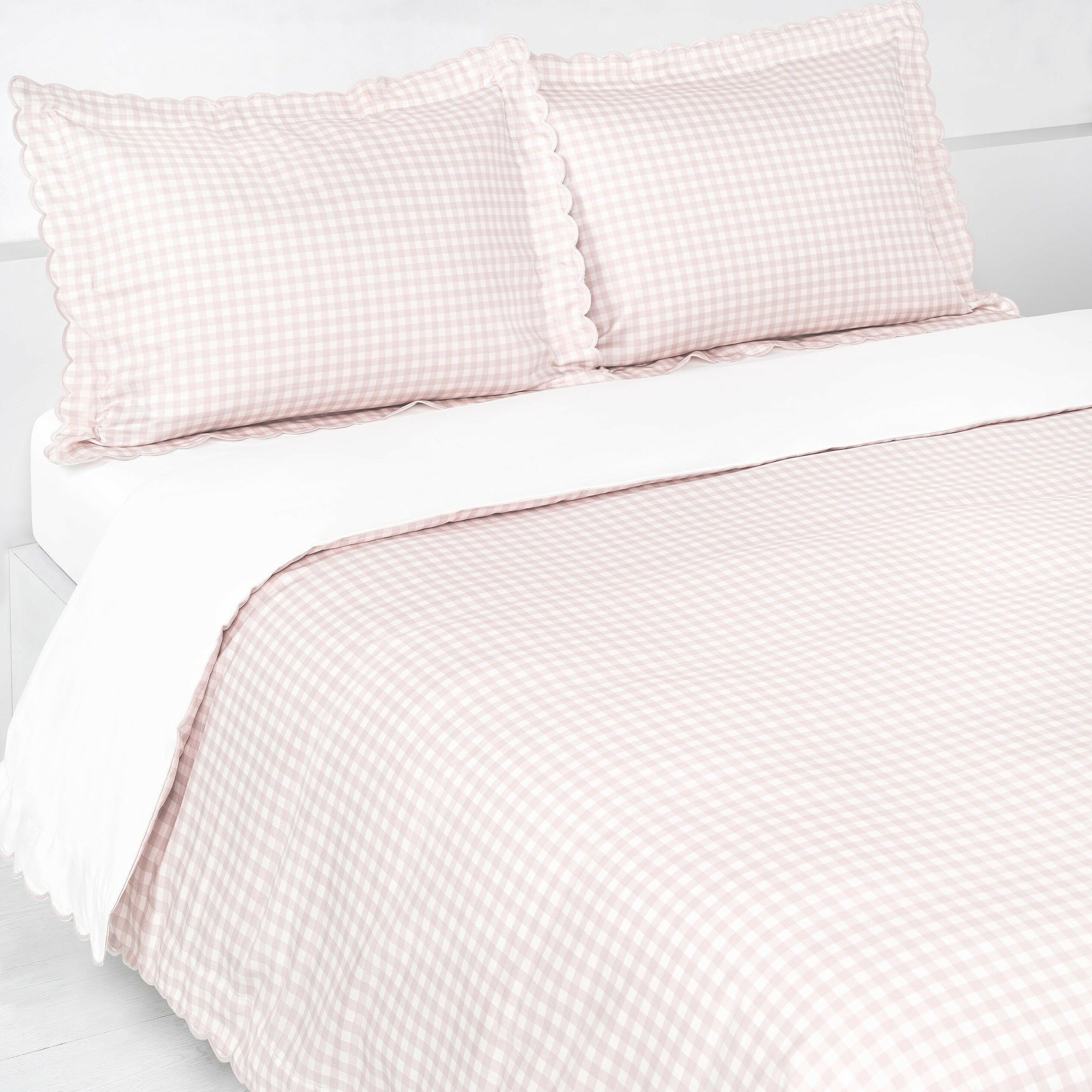 Picnic Gingham Full/Queen Duvet Cover - Pink - image 6