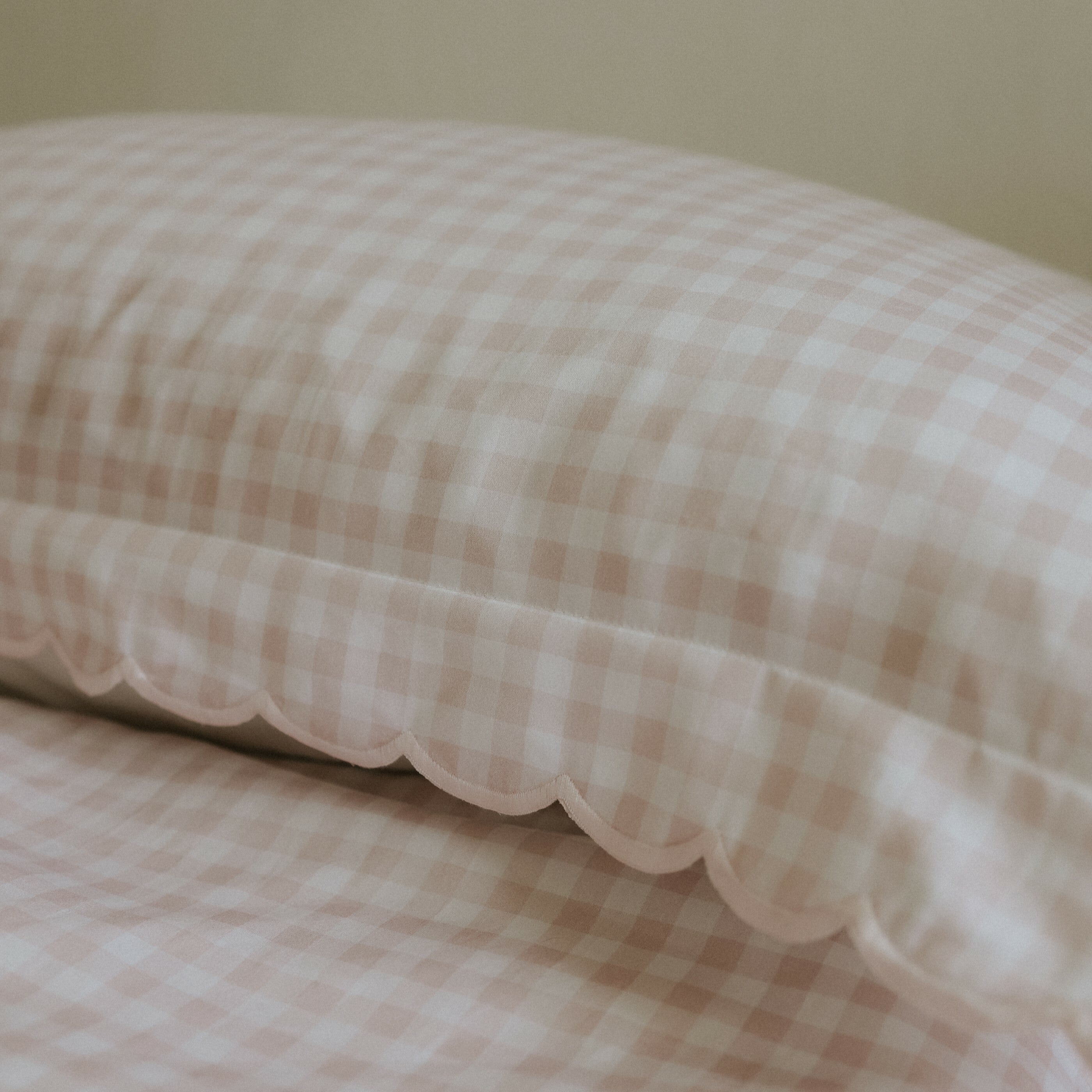 Picnic Gingham Full/Queen Duvet Cover - Pink - image 5