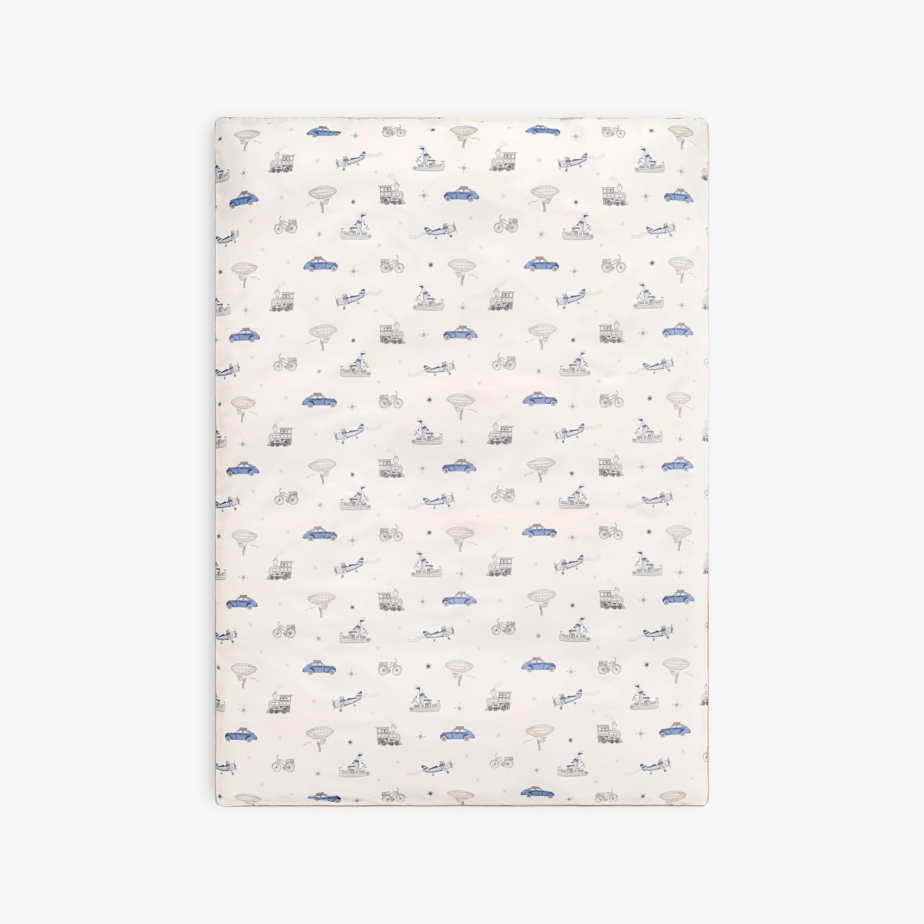 Transit Treasures Toddler Duvet - Blue