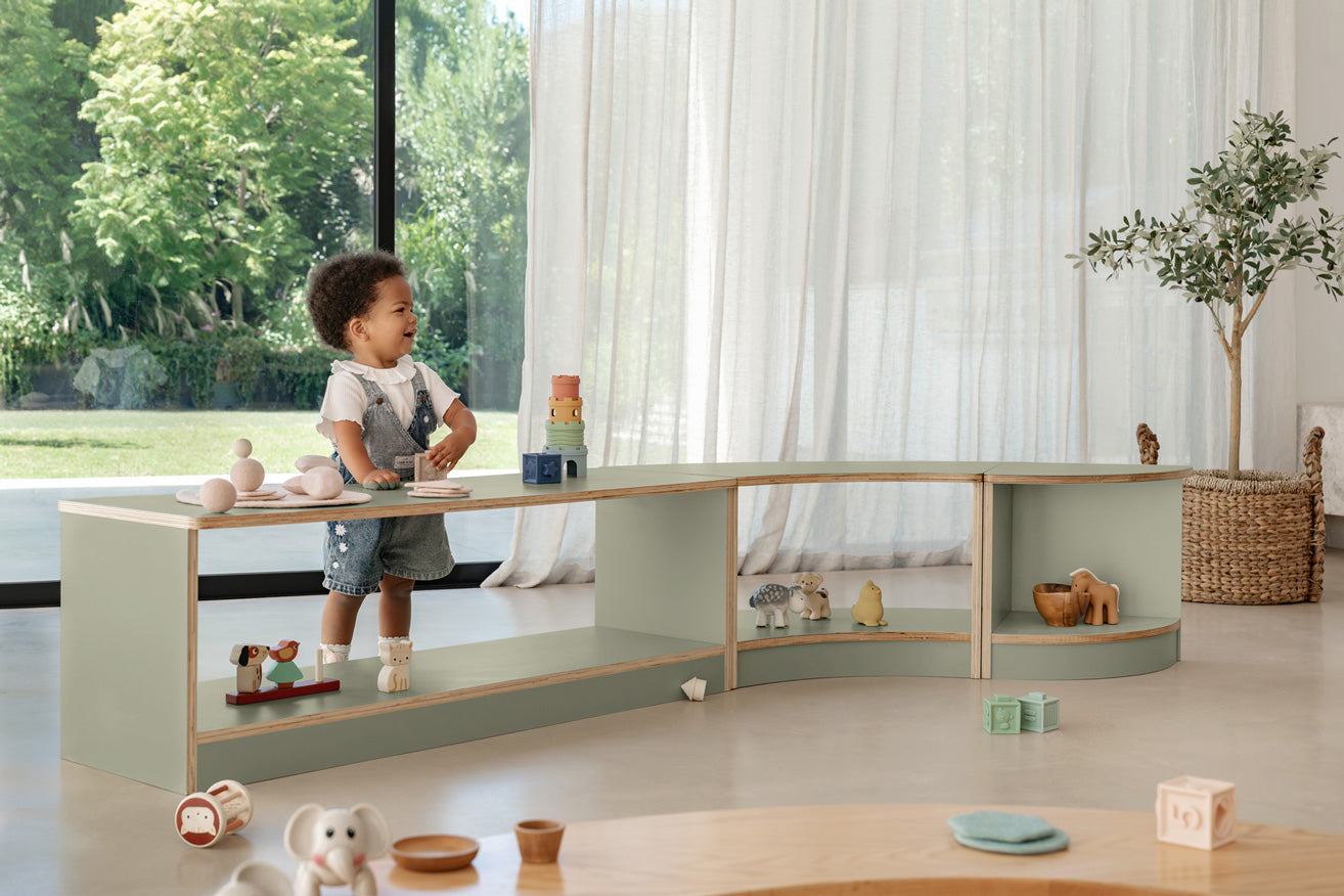 Modular 3 Piece Storage Set - Sage