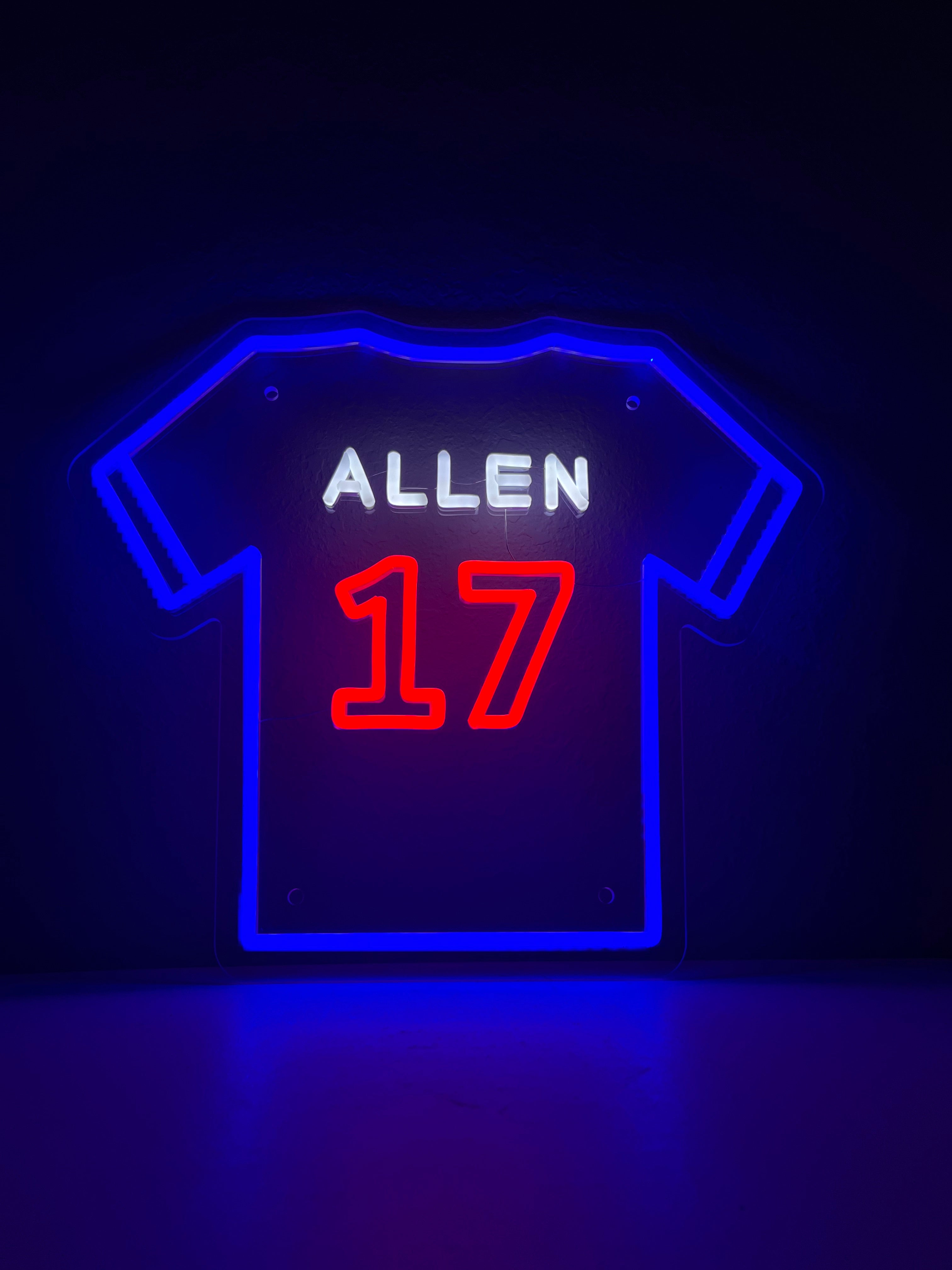 LED Jersey Sign - Allen #17 - image 3