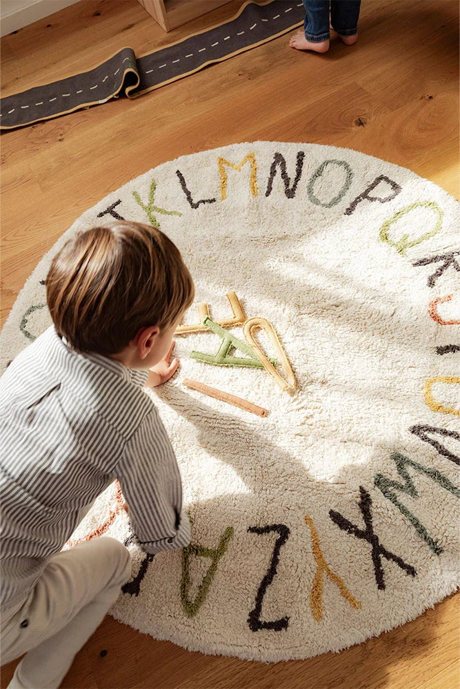 Washable Cotton ABC Rug - image 9