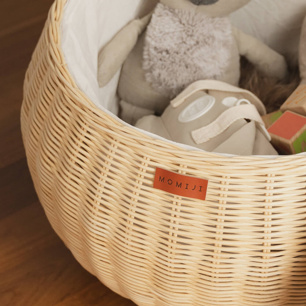 Apple Rattan Storage Basket - Natural Large - image 5