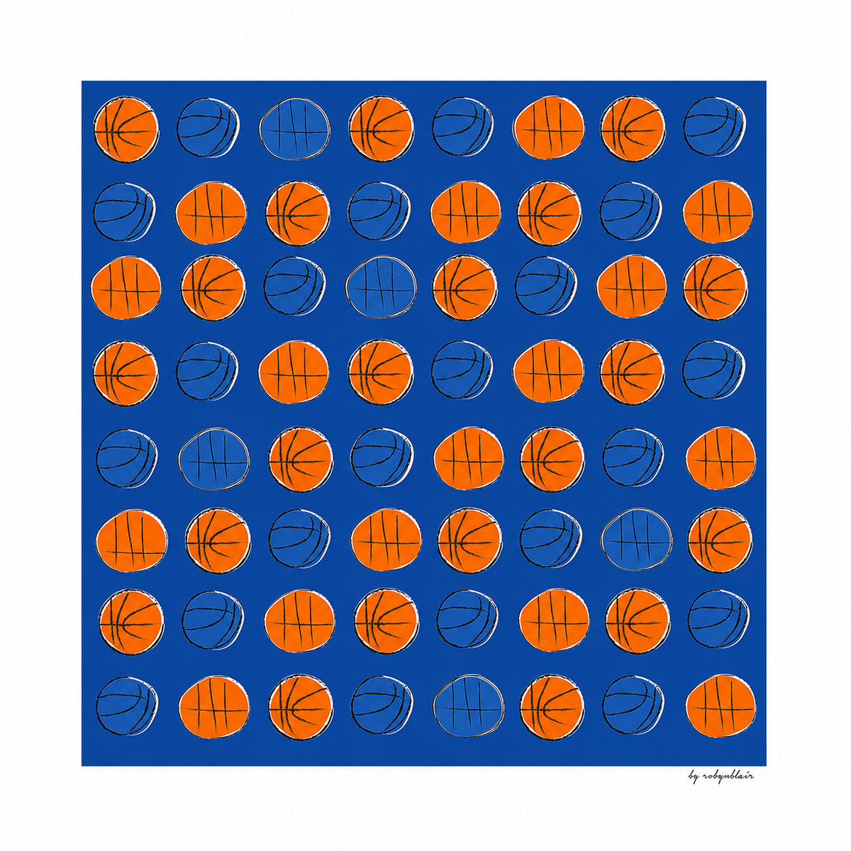 Lucky Hoops: Champions Edition Print 13" x 13" - image 1