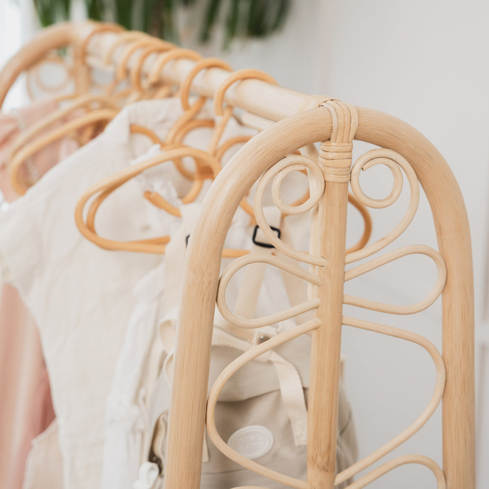 Rattan Kids Montessori Clothing Rack - image 5