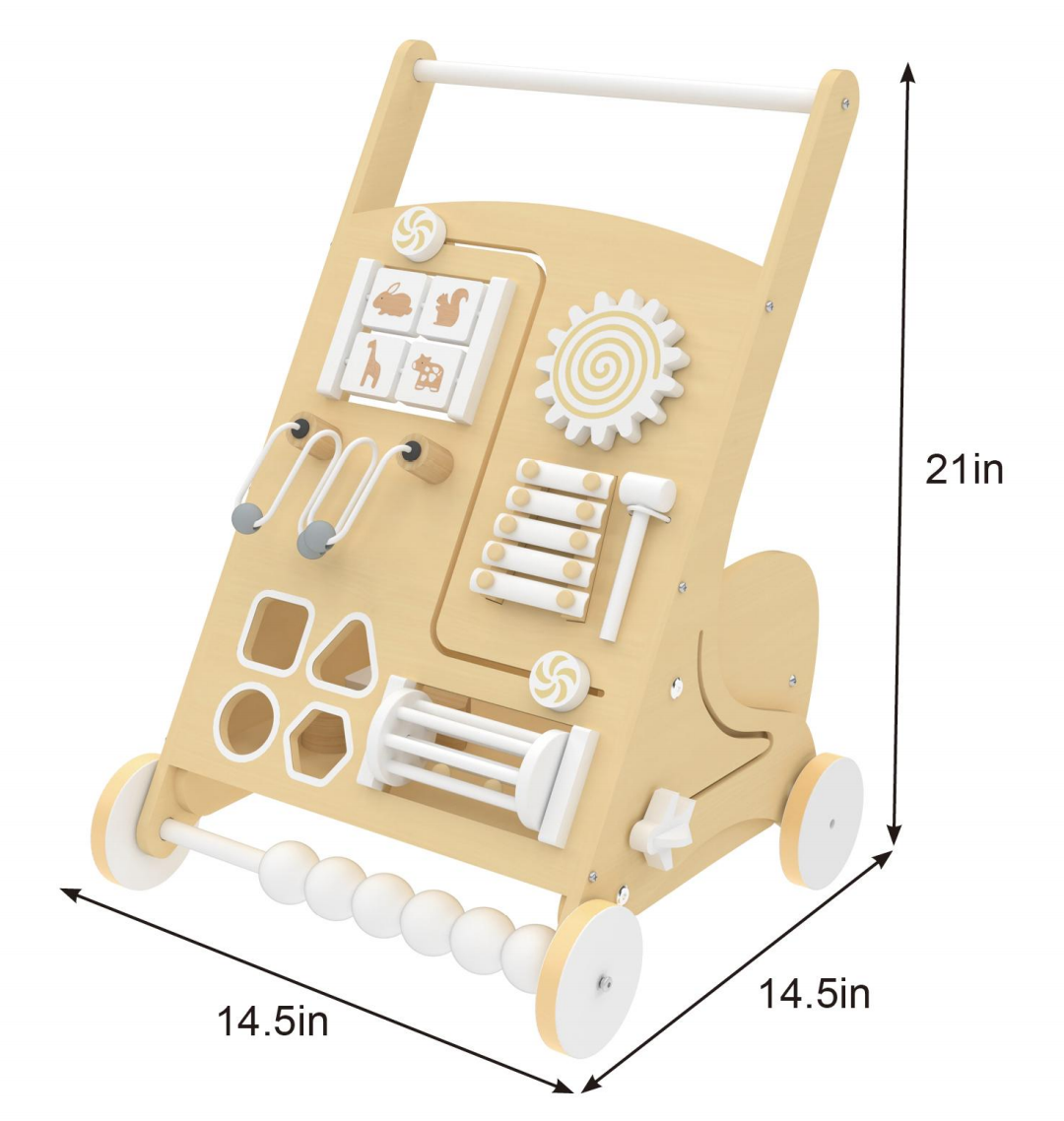 Wooden Baby Activity Walker - image 3