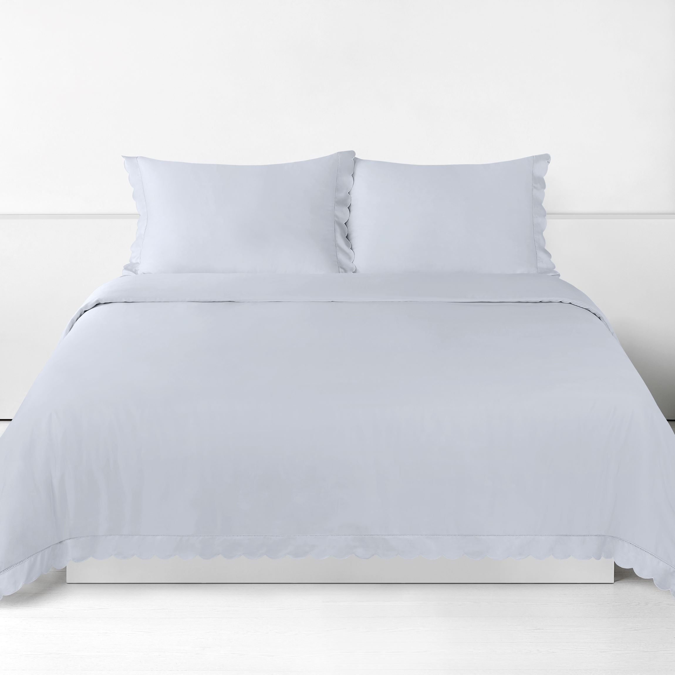 Scalloped Starlight Full/Queen Duvet Cover - Blue