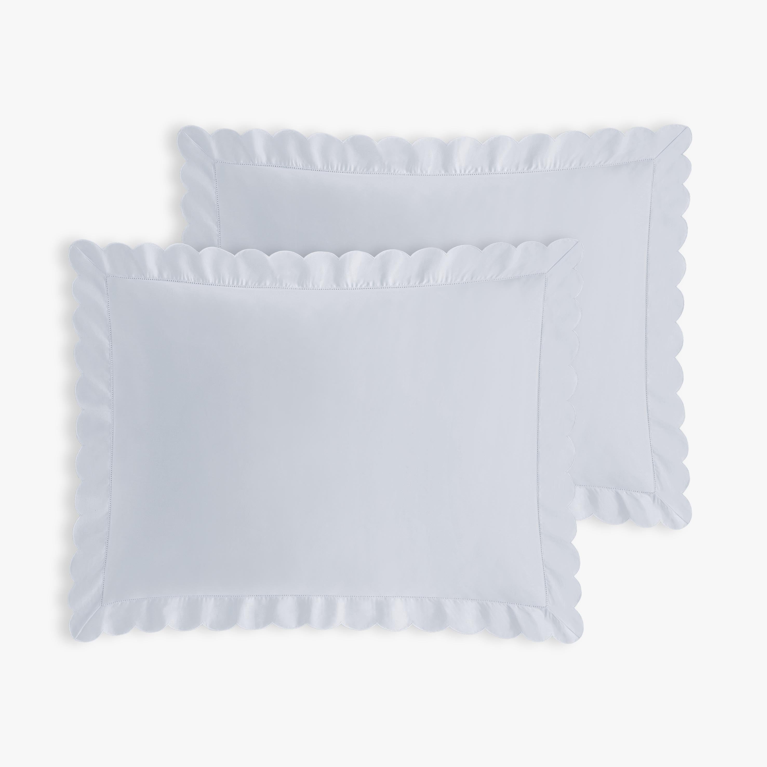 Scalloped Starlight Standard Pillowcase Set - Blue