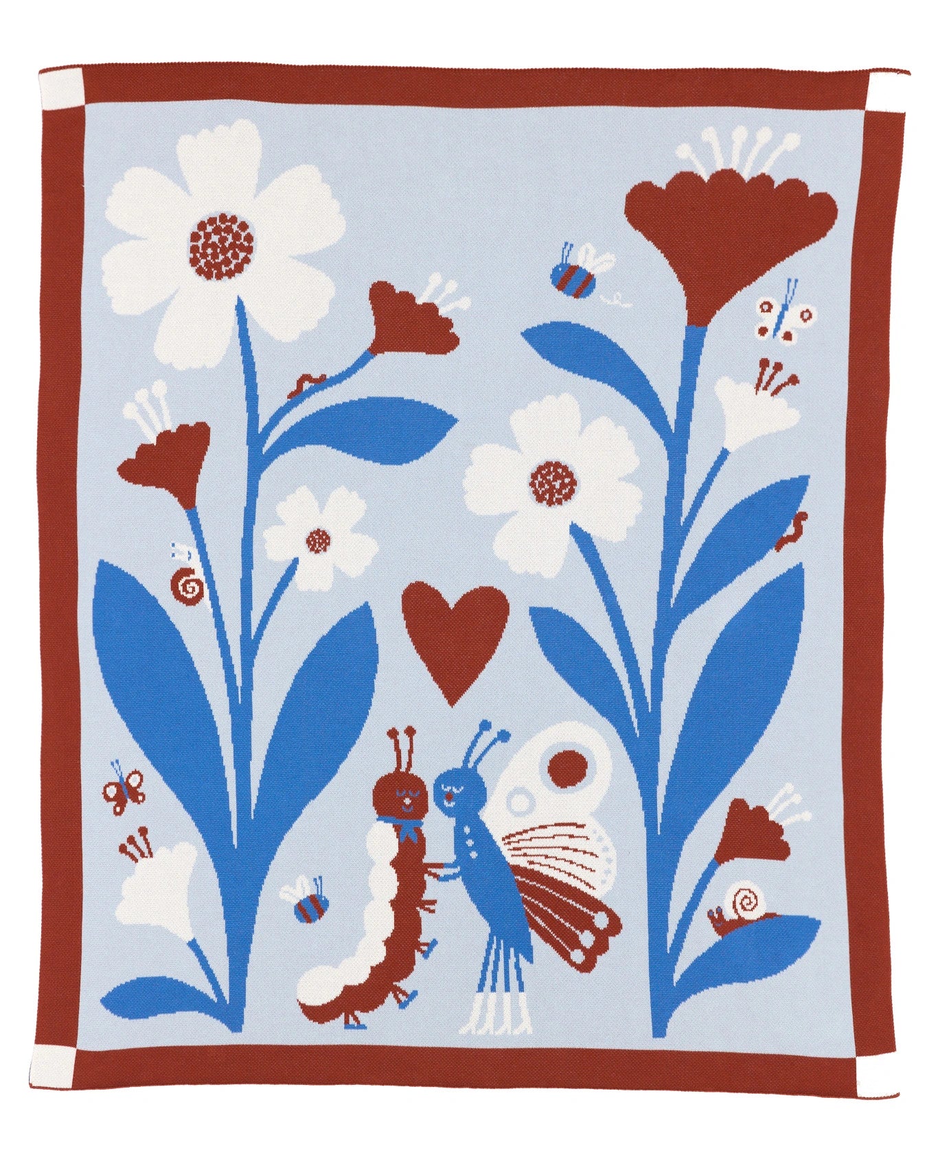 Bugs in Love Knit Blanket - Personalization Available