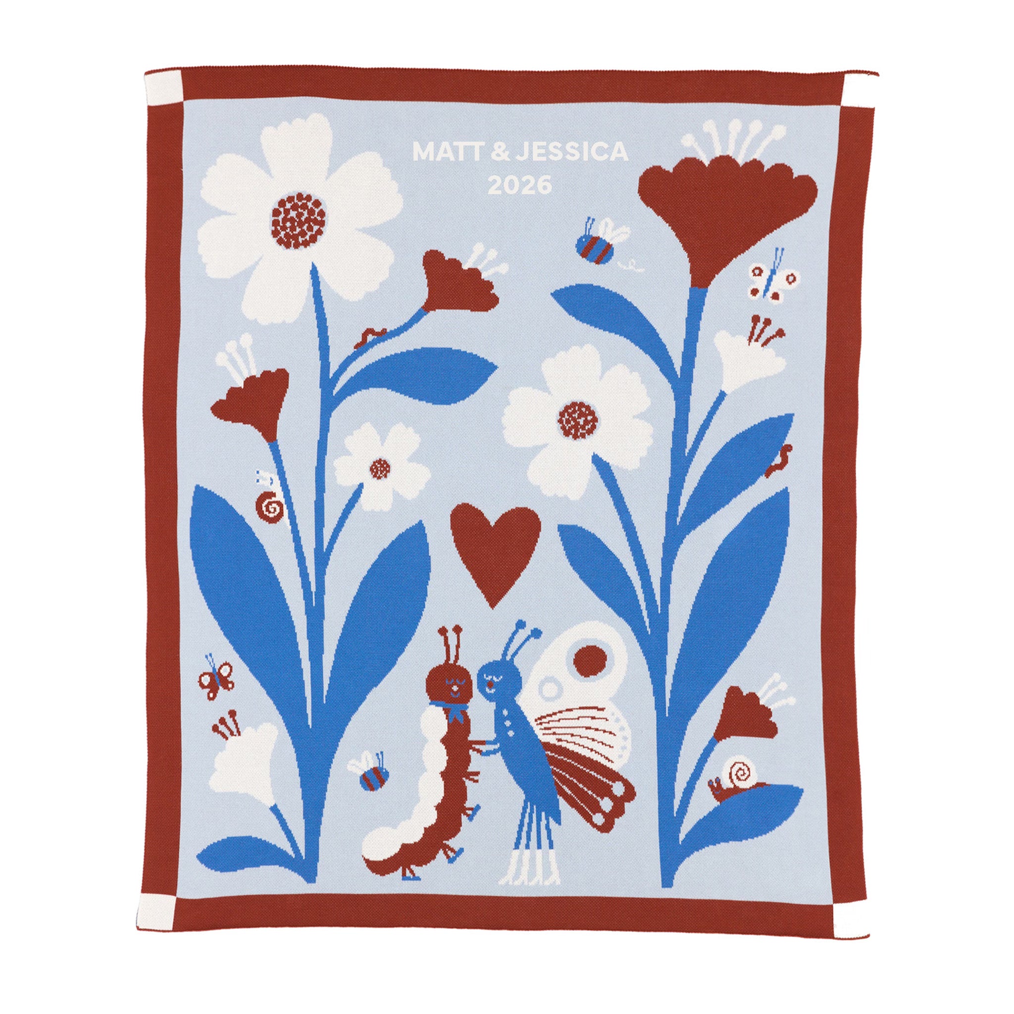 Bugs in Love Knit Blanket - Personalization Available - image 5