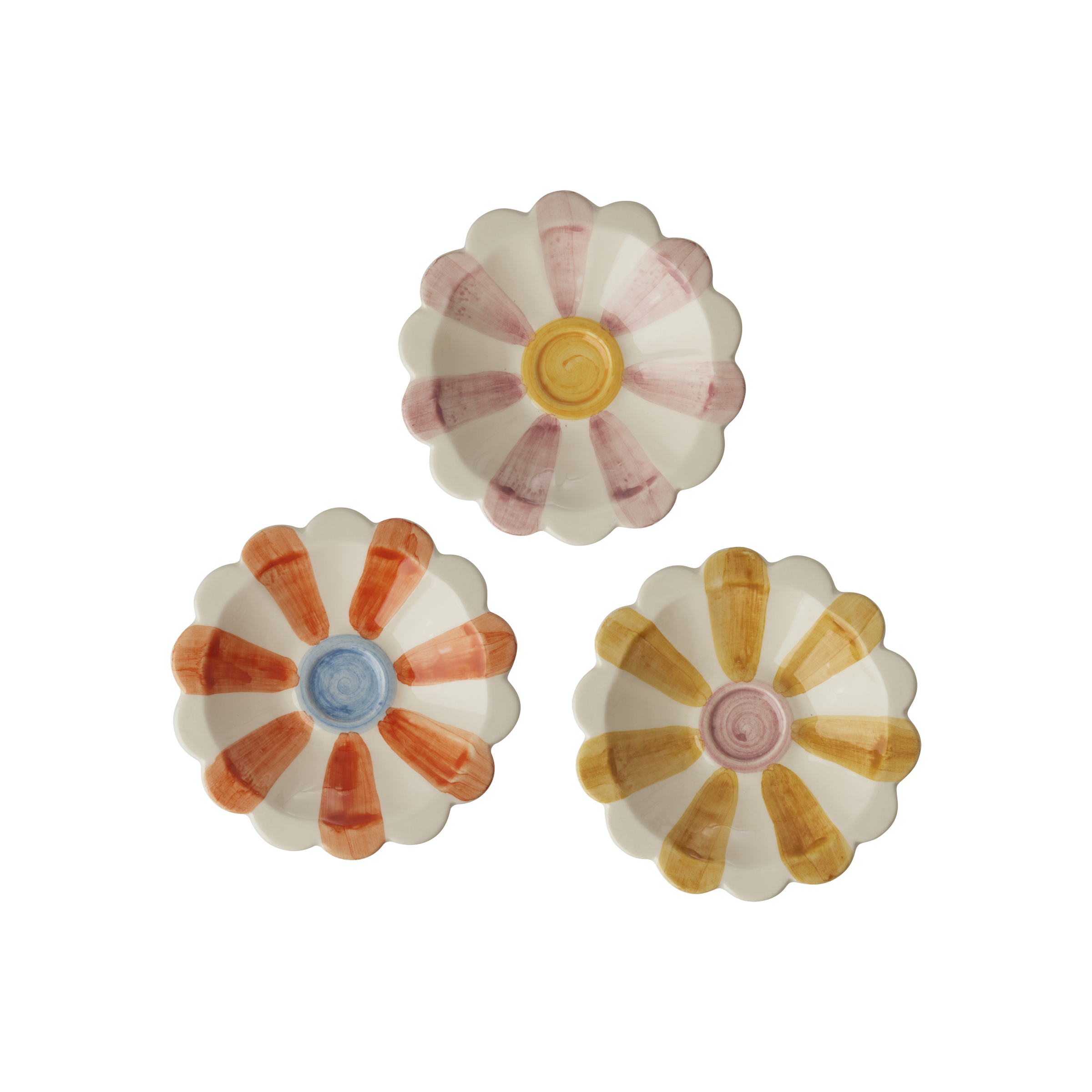Ceramic Flower Bowl - Yellow - image 3