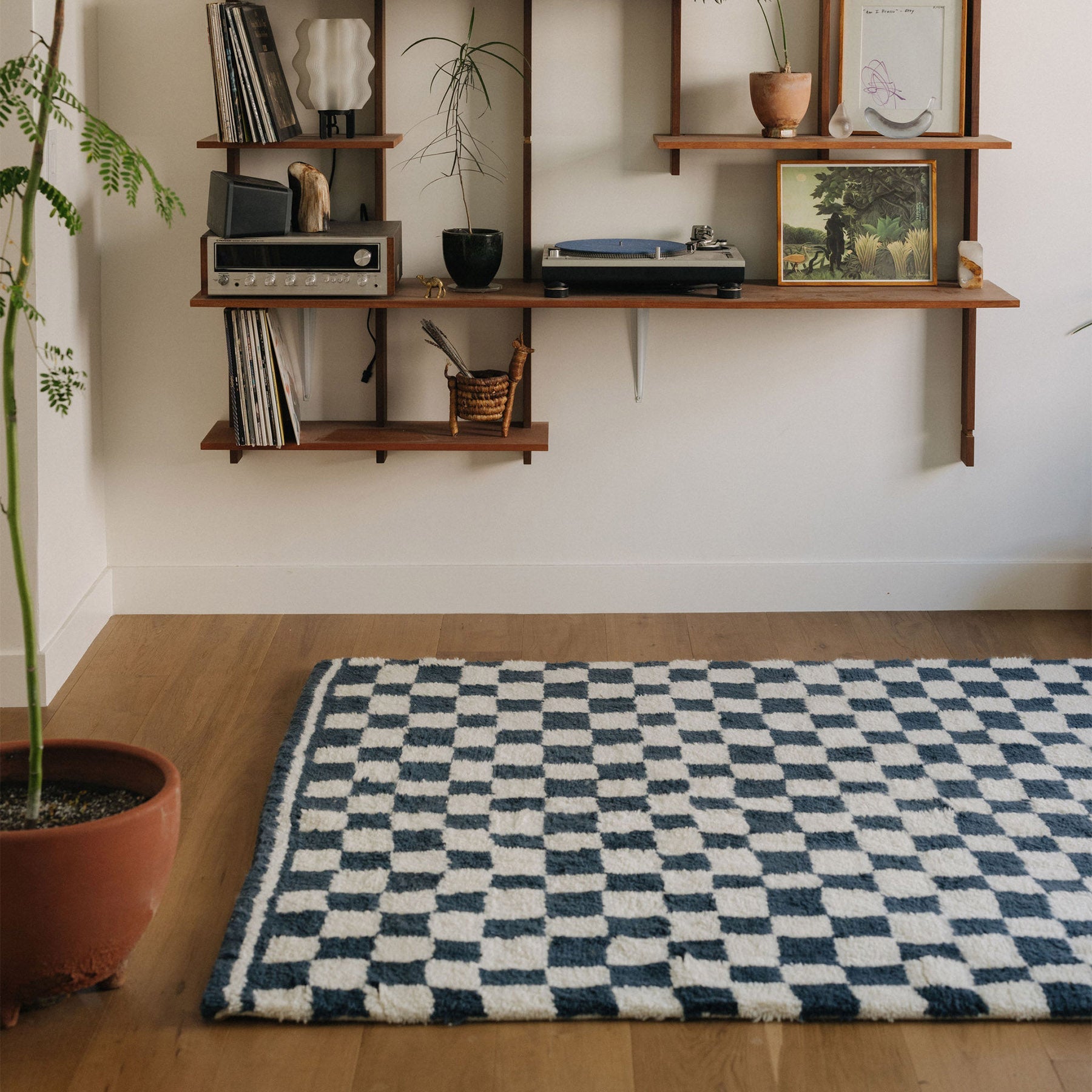 Azia Rug 6' x 9' - Navy / Natural - image 3