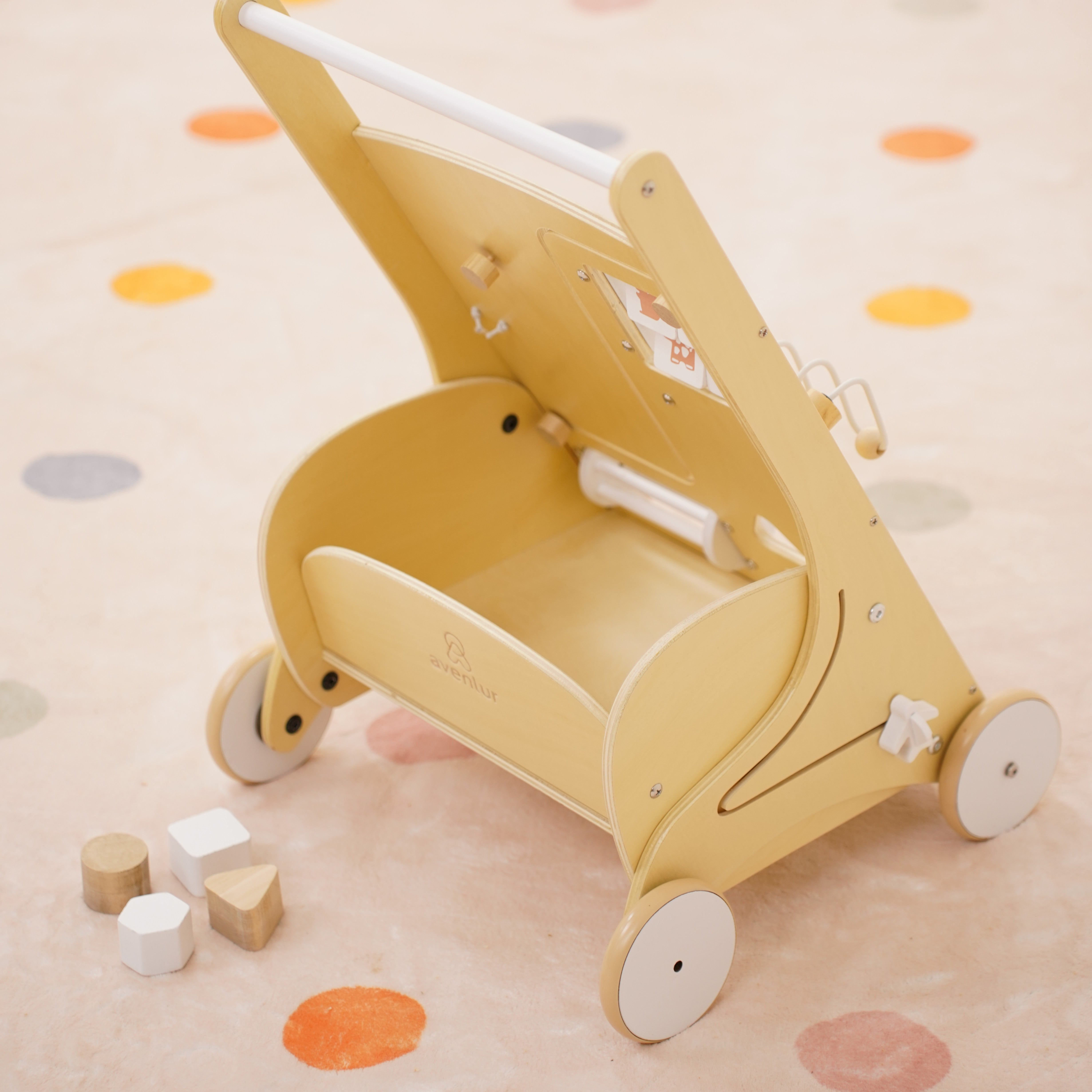 Wooden Baby Activity Walker - image 4