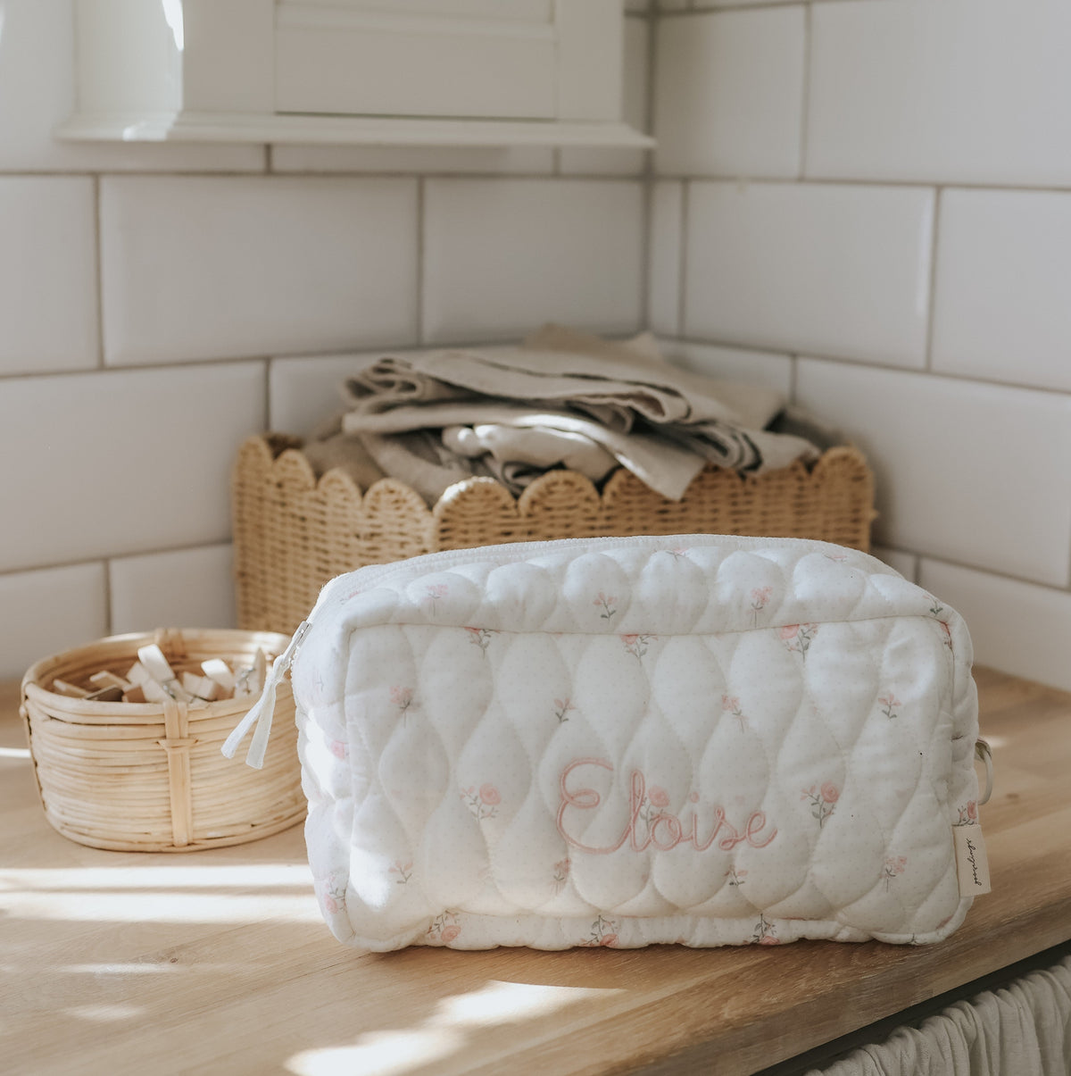 Toiletry Pouch - Pink Ditsy Floral - image 4