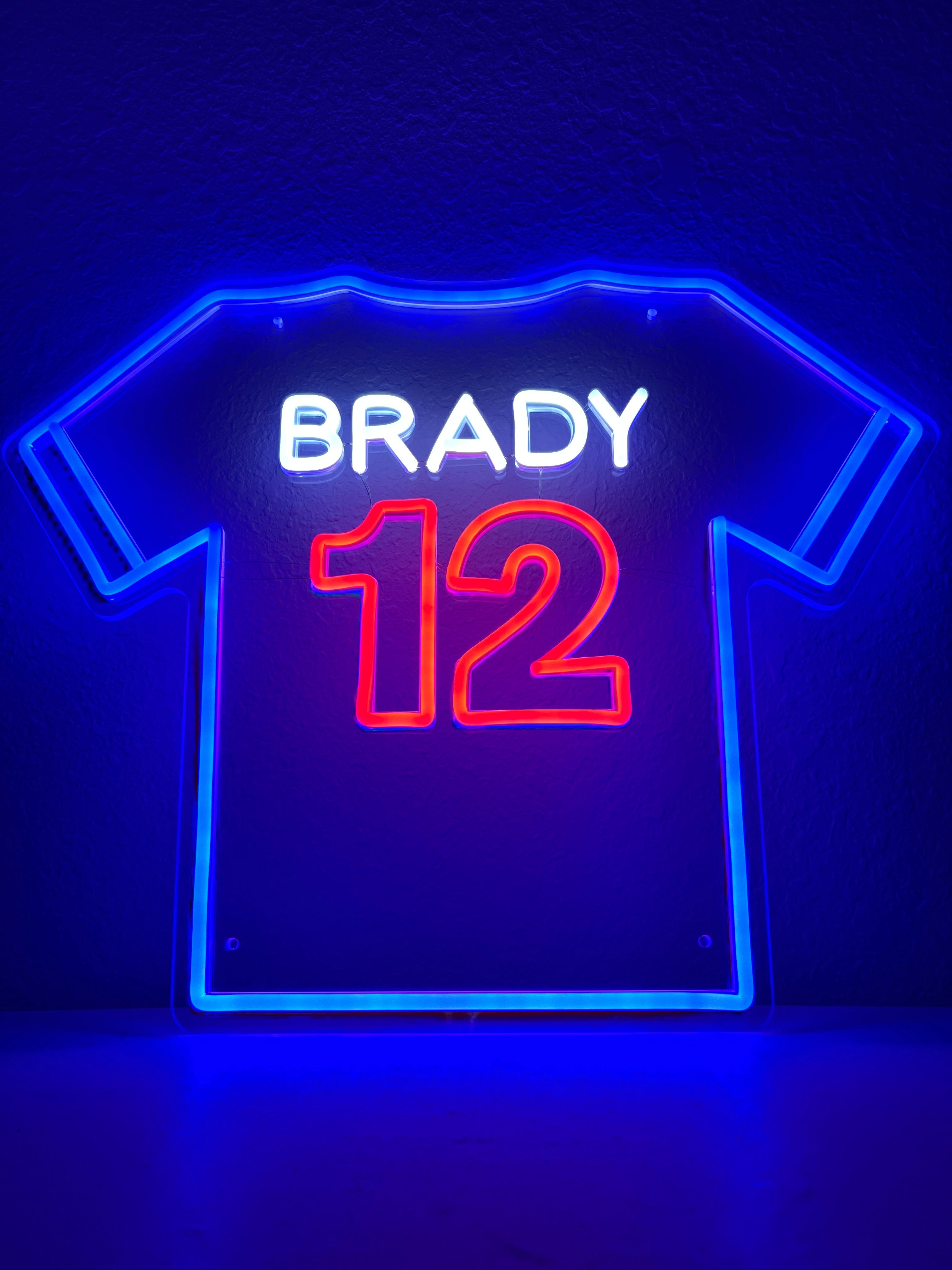 LED Jersey Sign - Brady #12 - image 3