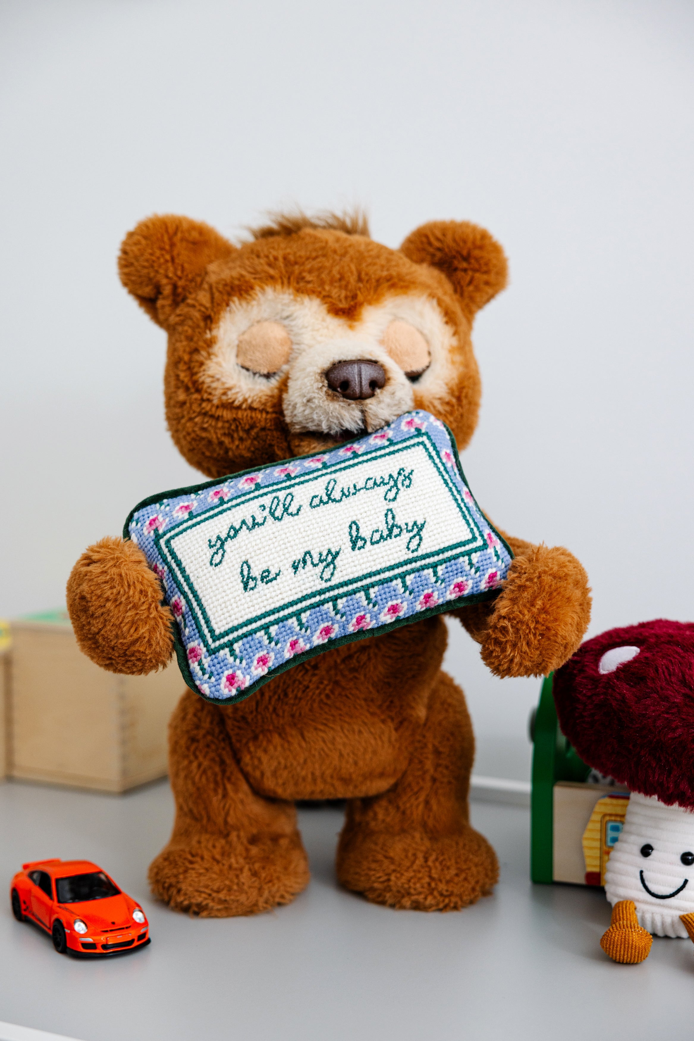Be My Baby Mini Needlepoint Pillow - image 5