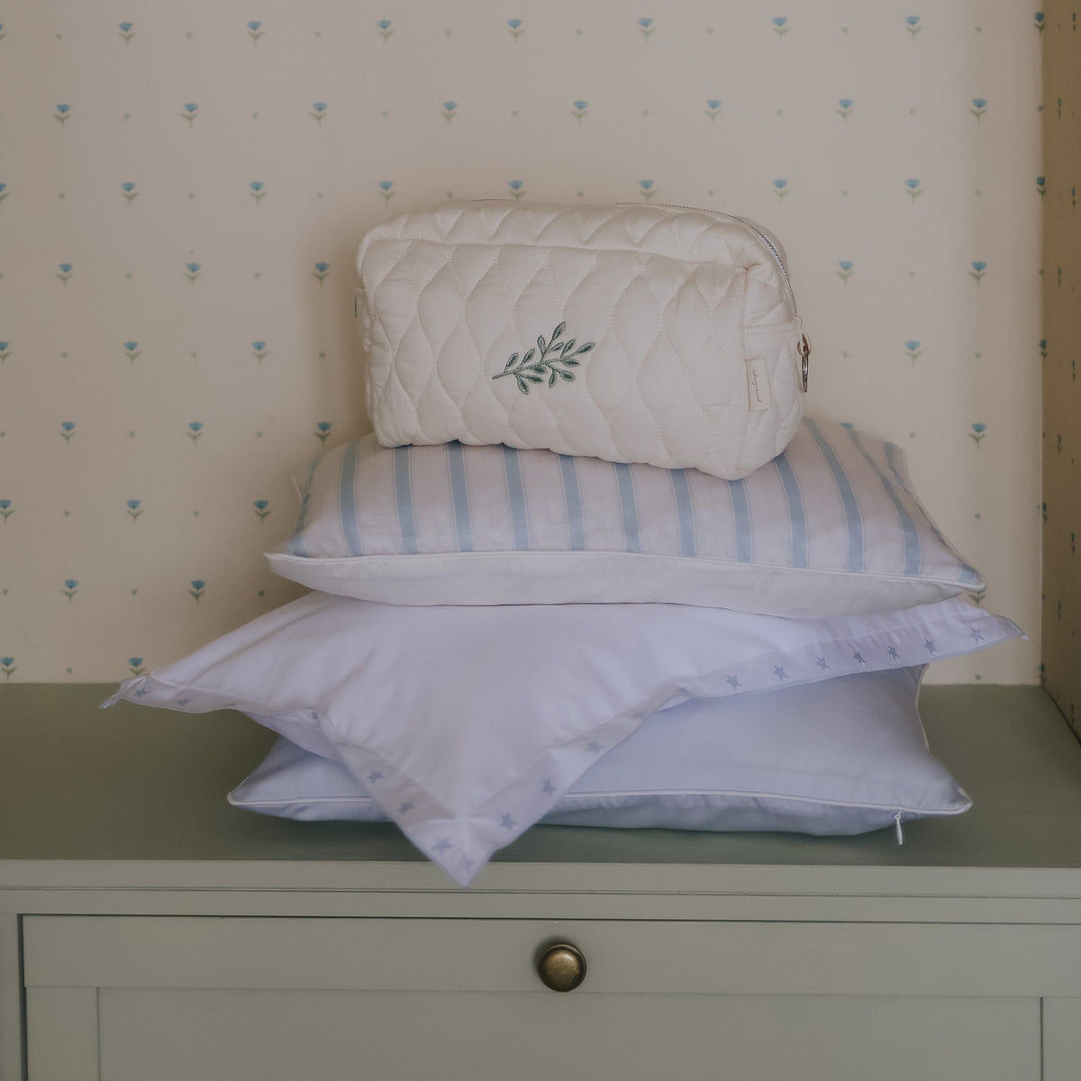 Classic Piped Toddler Pillow - Blue - image 6