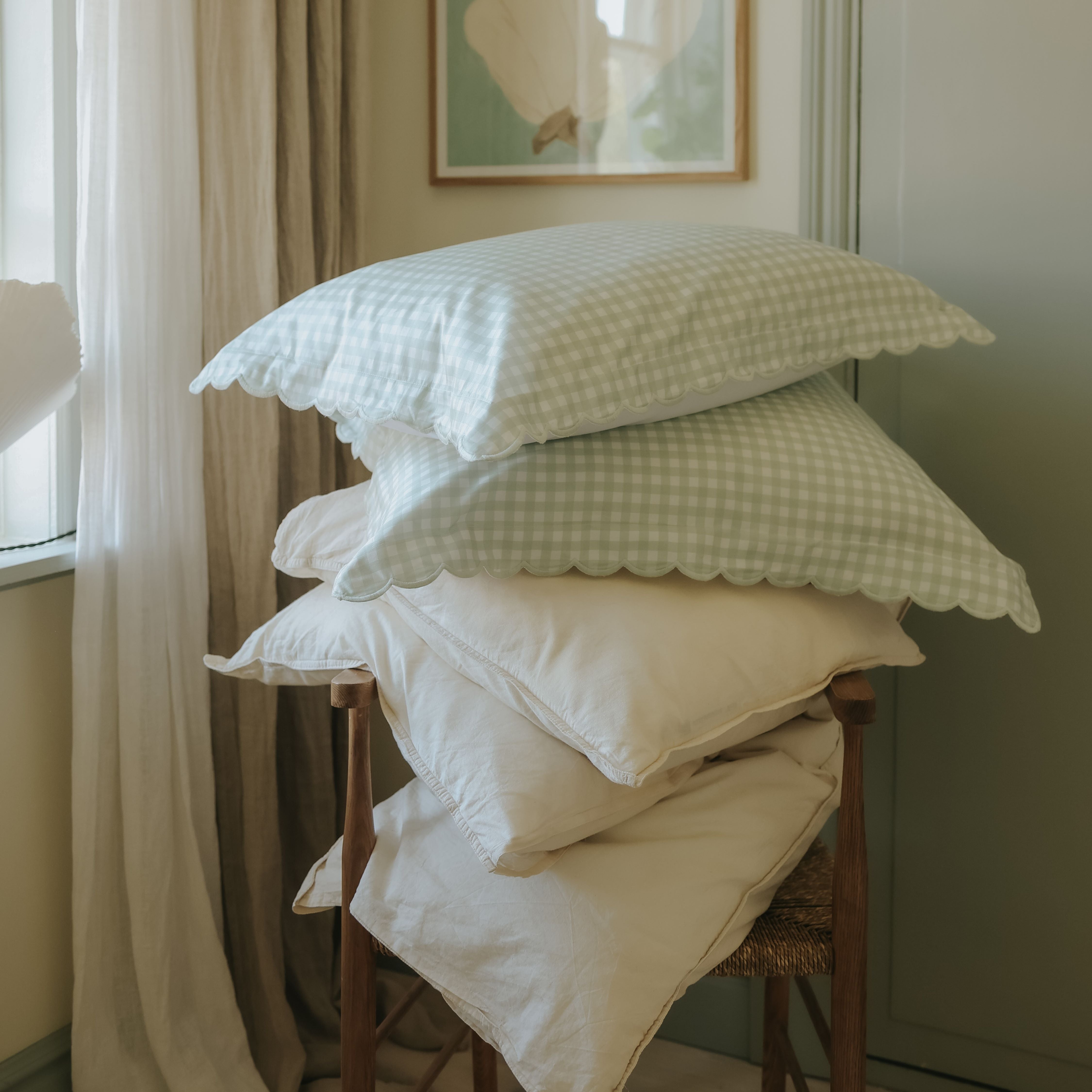 Picnic Gingham Standard Pillowcase Set - Green - image 4
