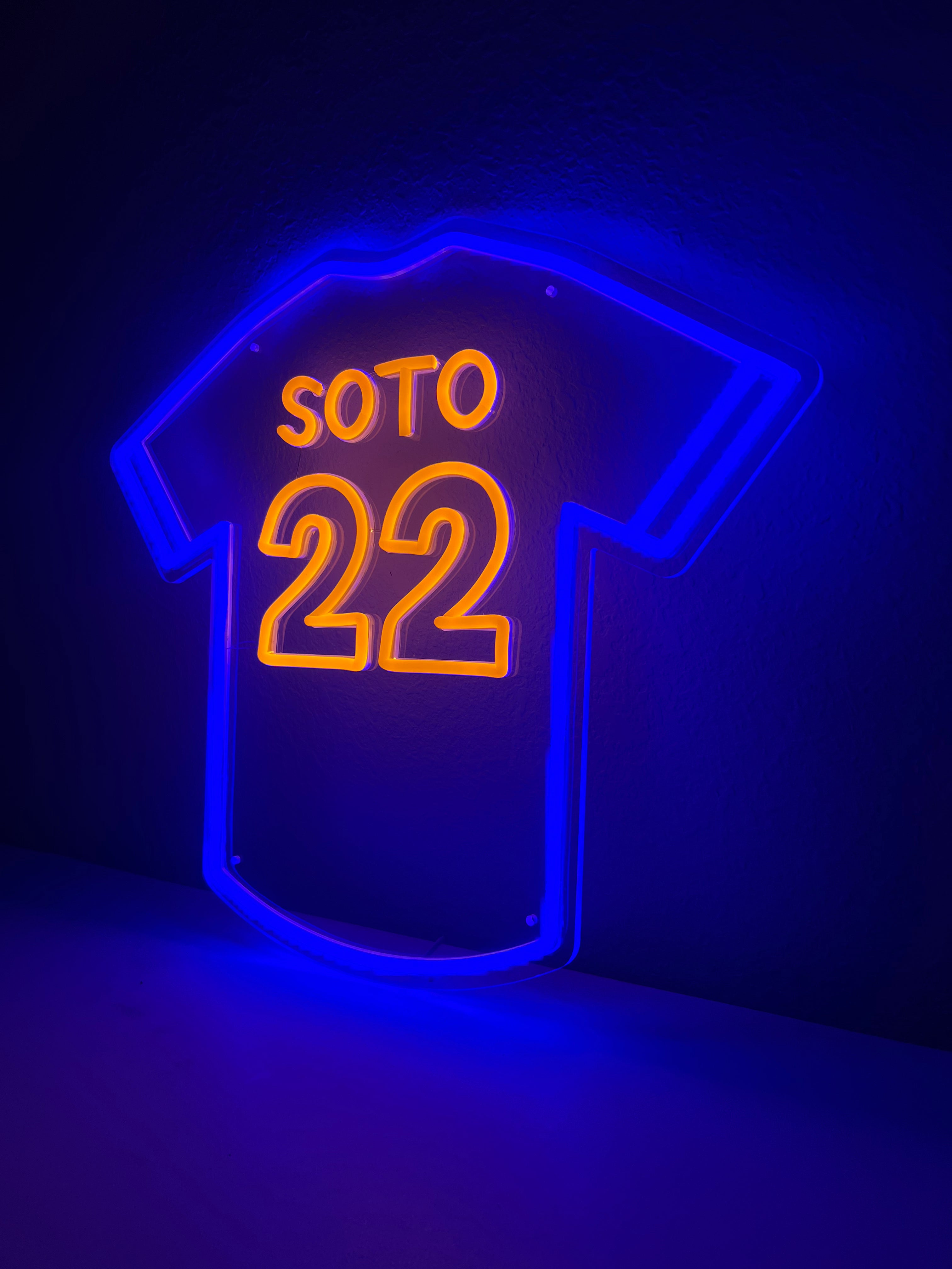 LED Jersey Sign - Soto #22