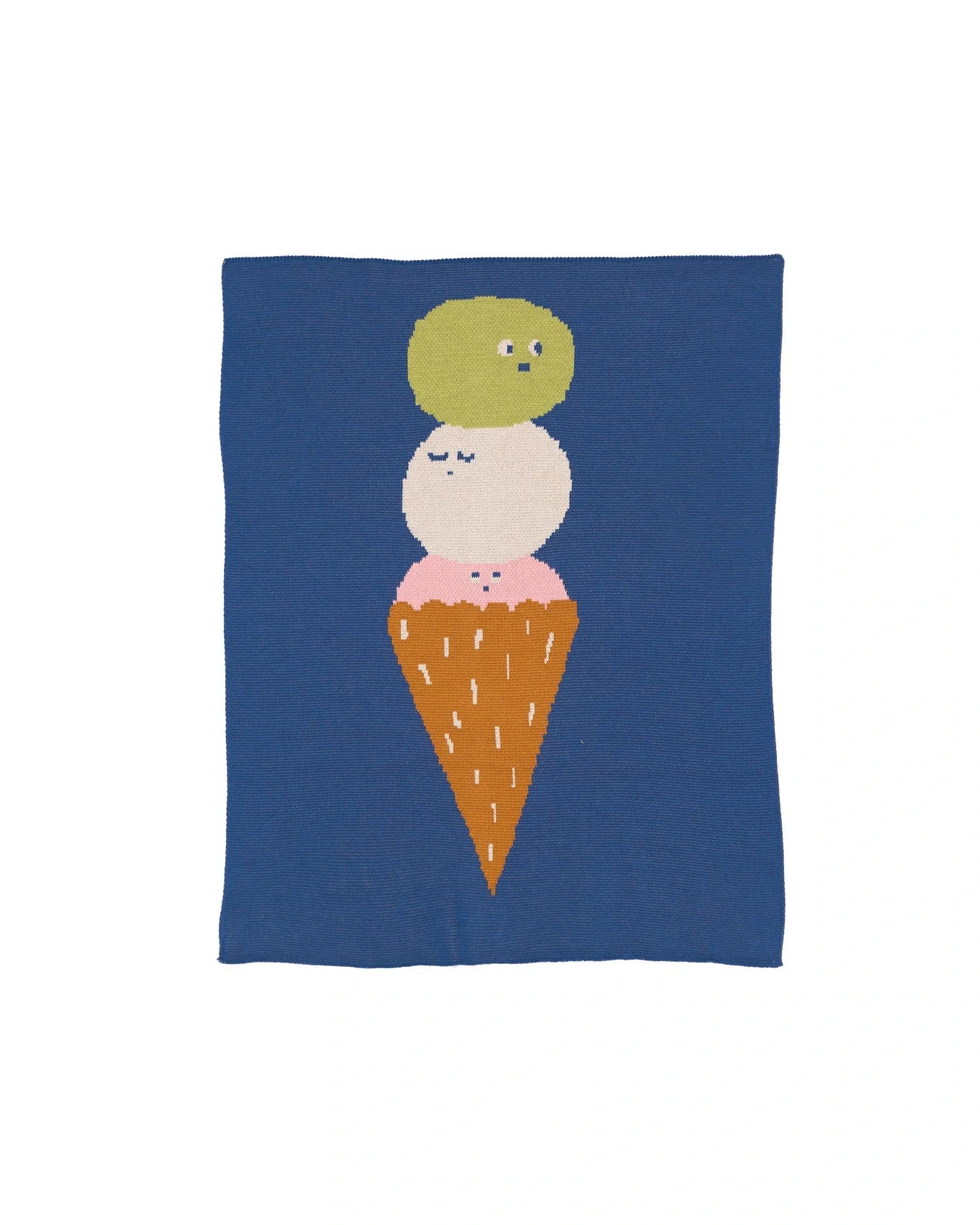 Ice Cream Knit Mini Blanket