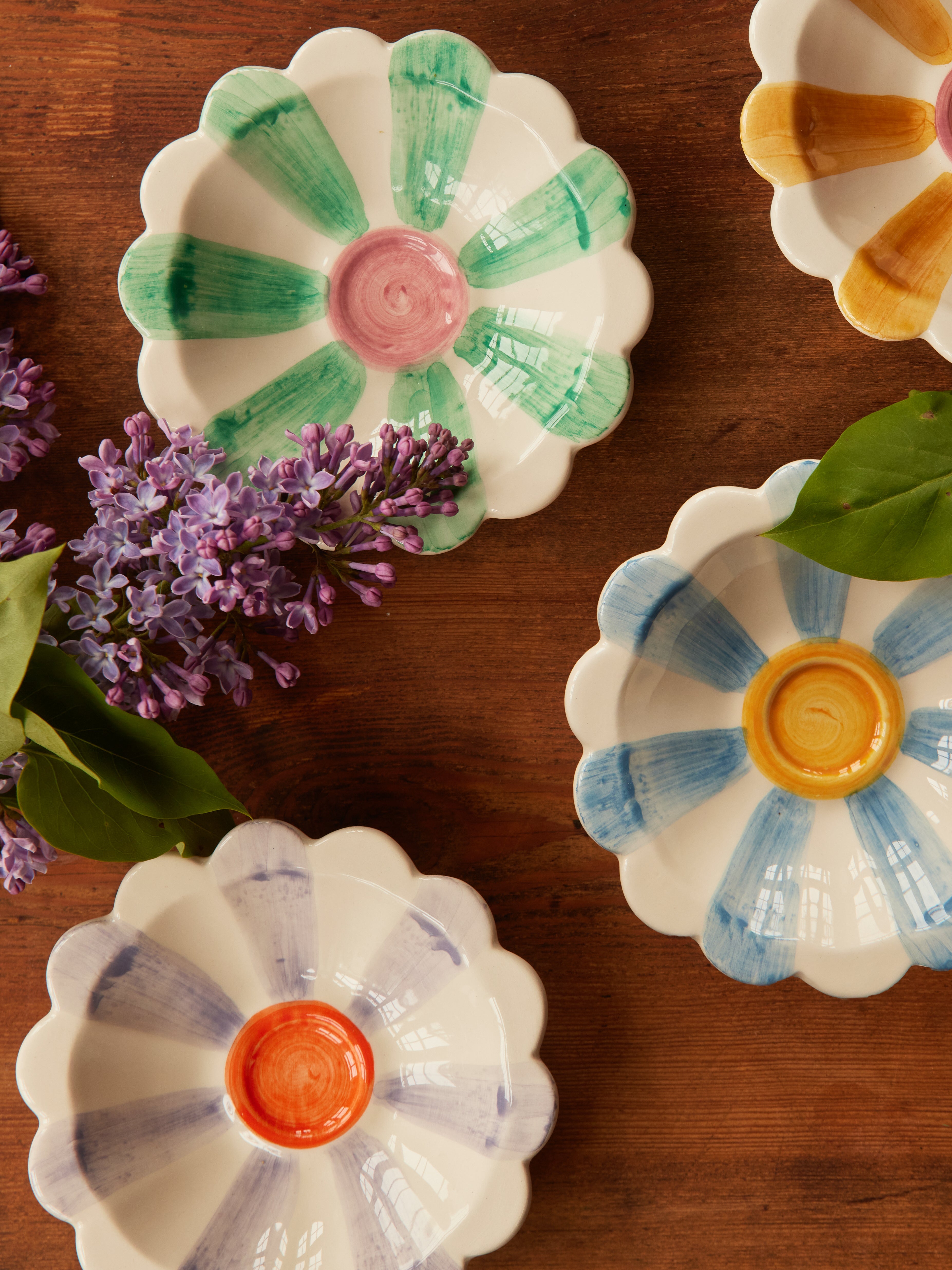 Ceramic Flower Bowl - Lavender - image 3