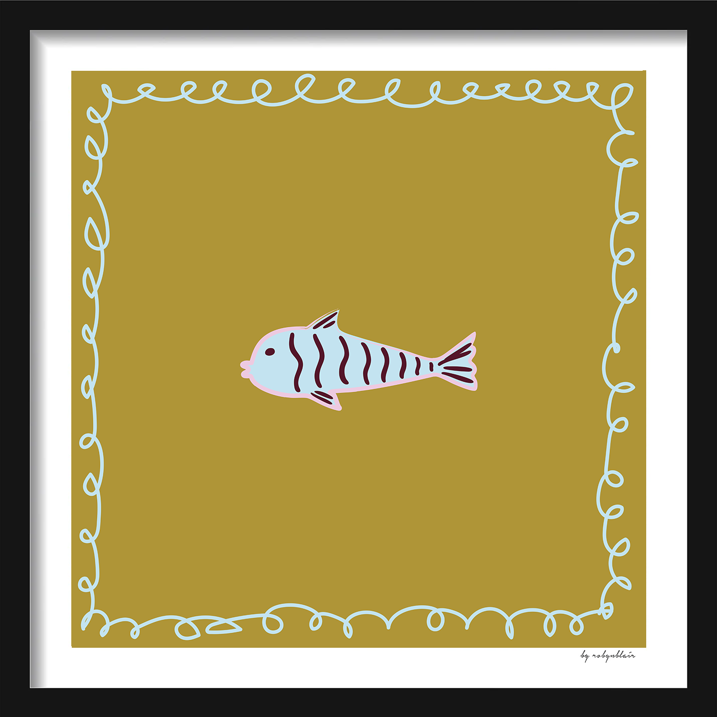 Lucky Fish - Olive Fine Art Print - image 3