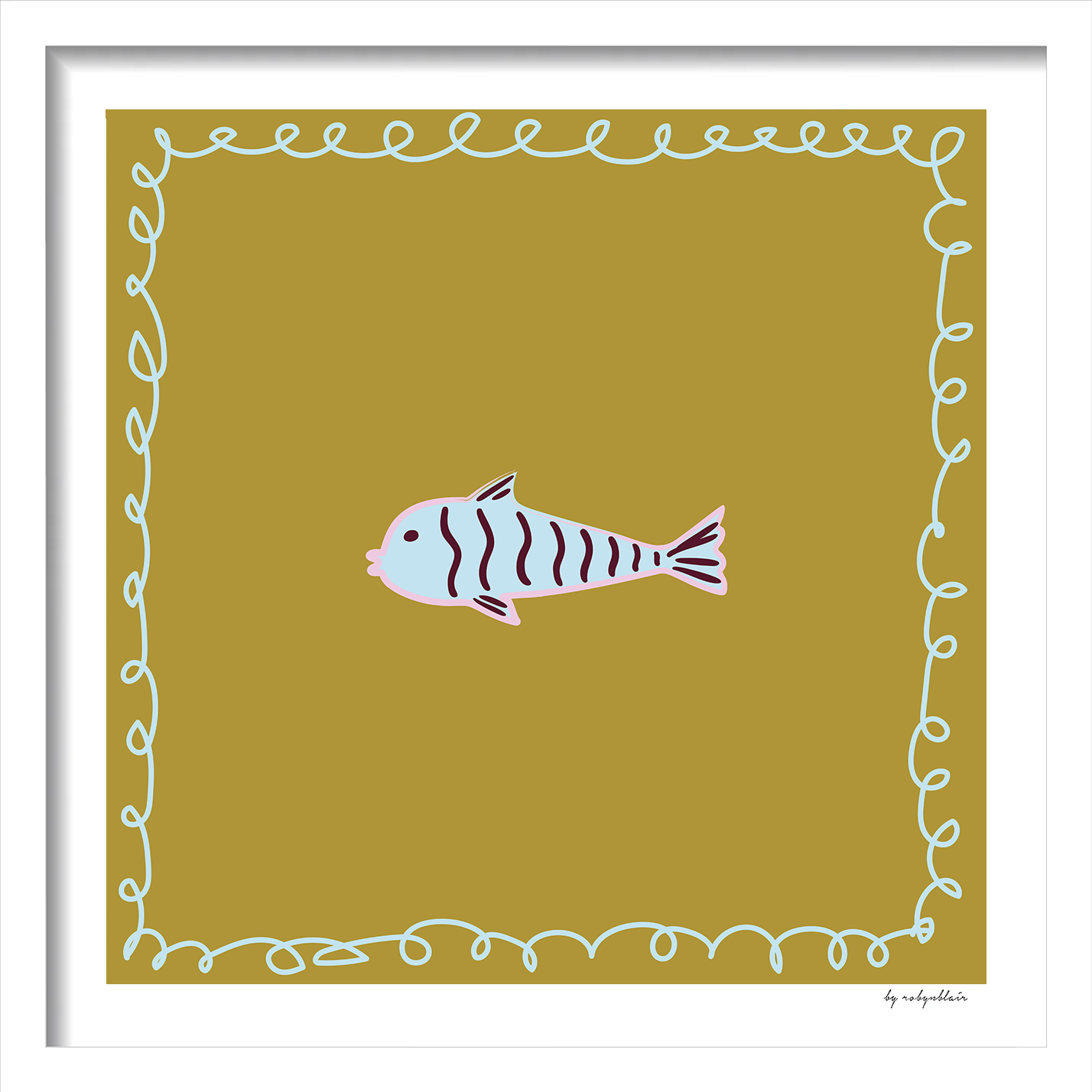 Lucky Fish - Olive Fine Art Print - image 2