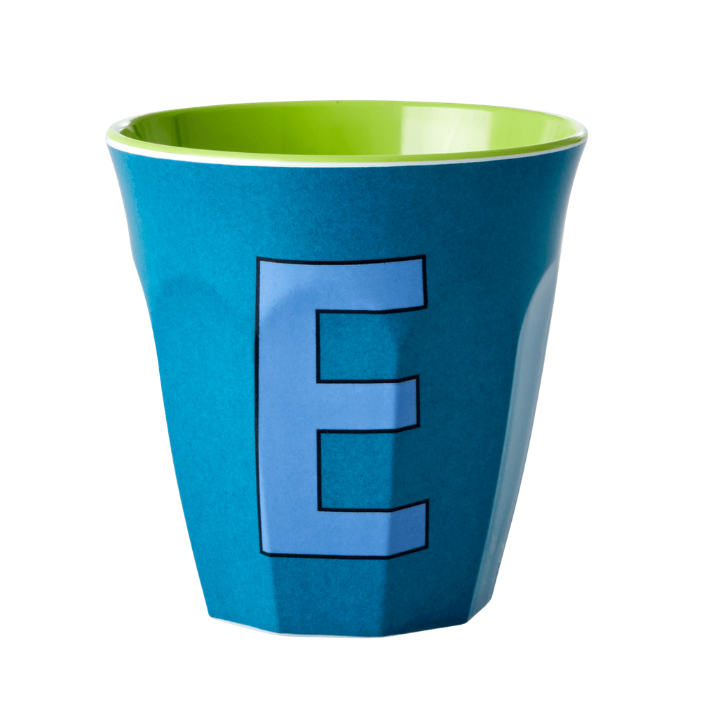 Letter E Cup - Blue