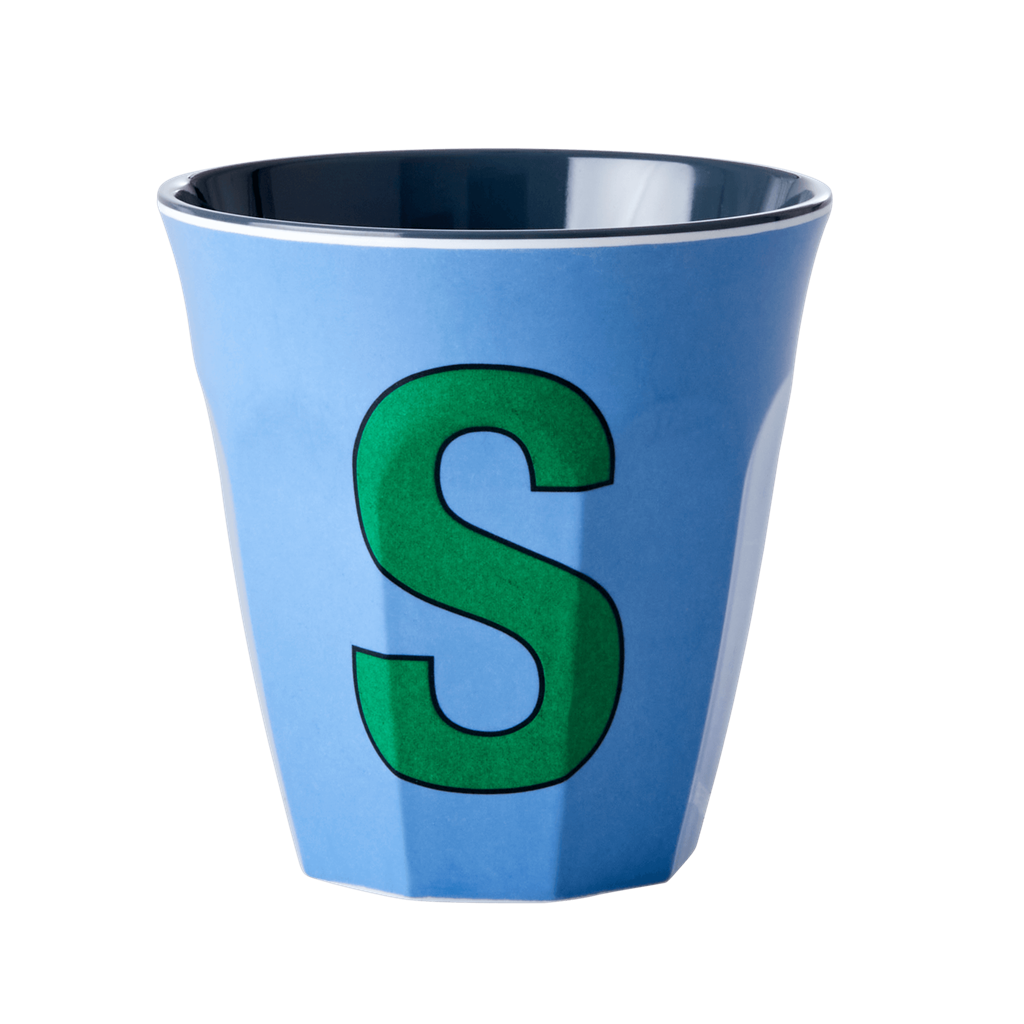 Letter S Cup - Blue