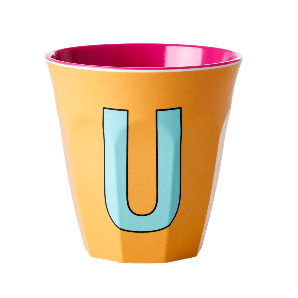 Letter U Cup - Orange