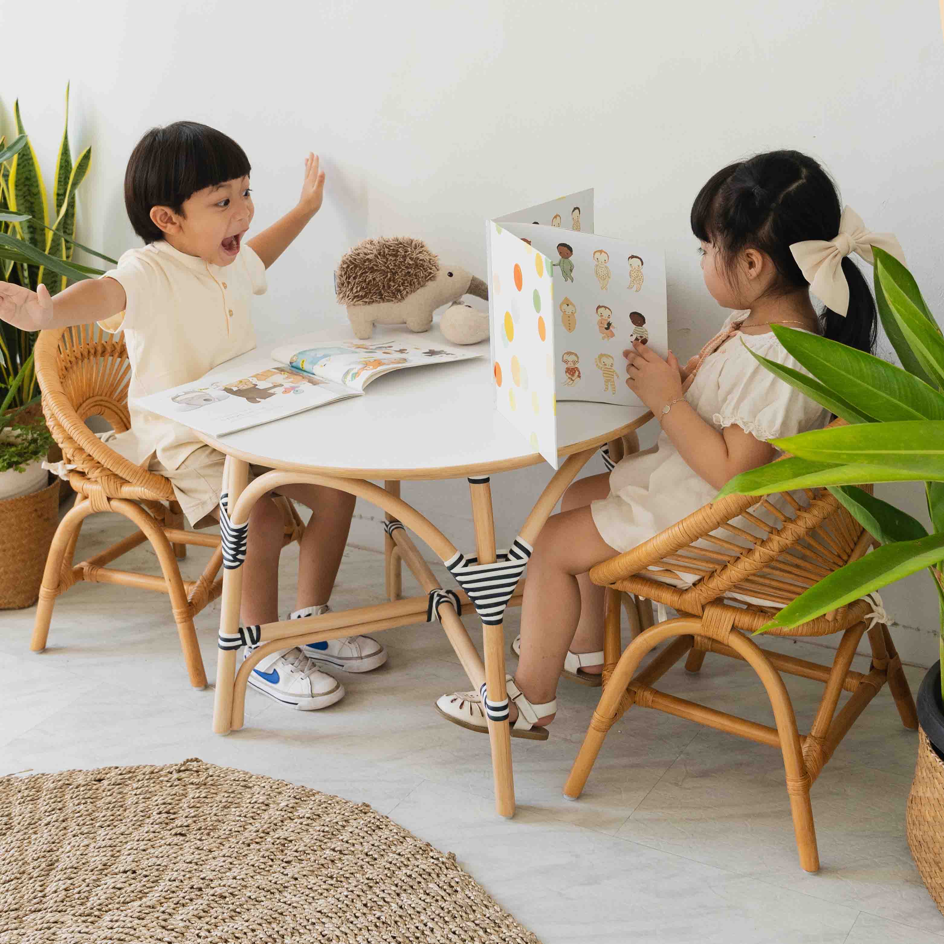 Rattan Kids Play Chair - Natural - image 2