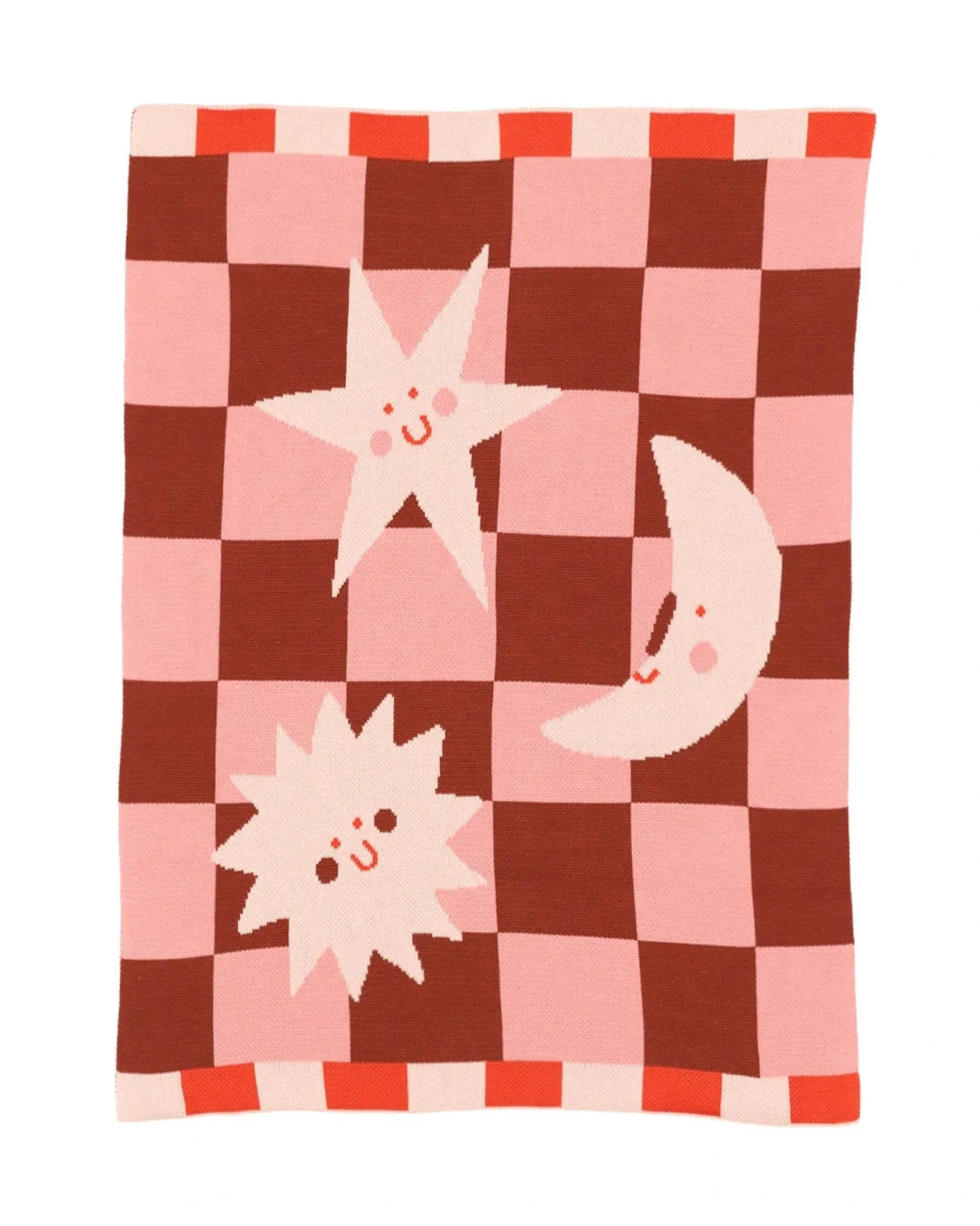 Moon + Stars Knit Mini Blanket - image 5