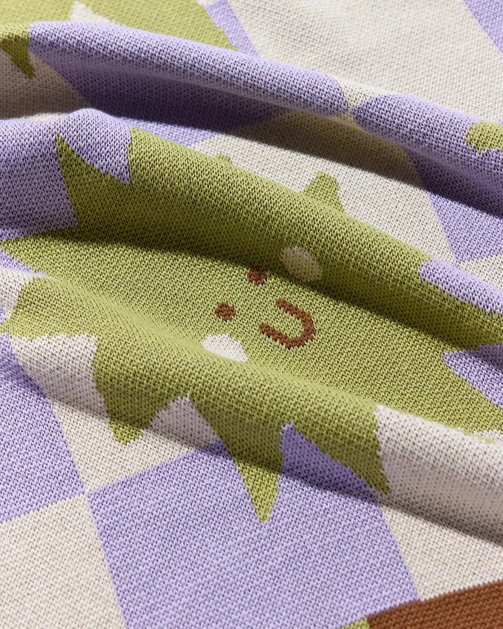 Moon + Stars Knit Mini Blanket - image 3