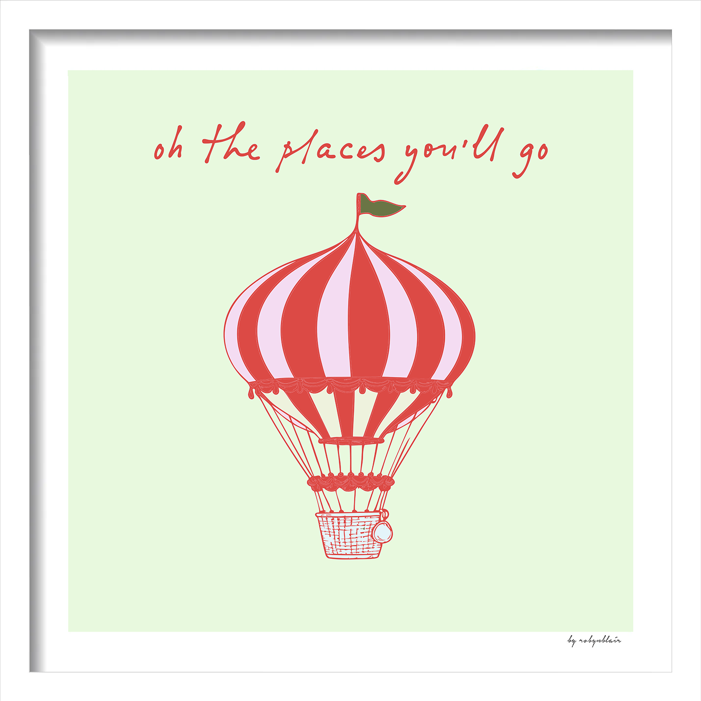 Oh The Places - Mint Fine Art Print - image 2