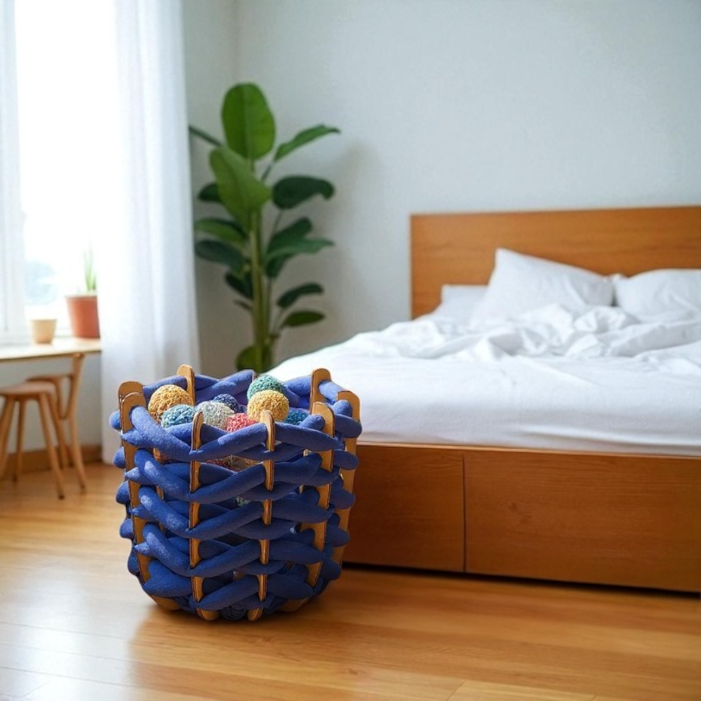 Large Hull Basket - Blue - image 3