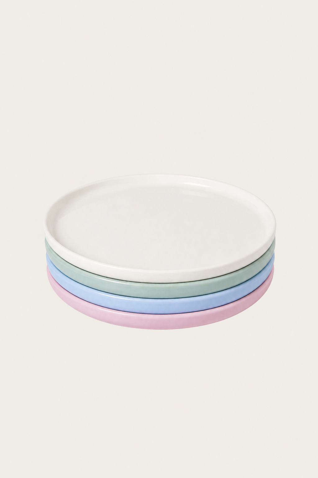 4 Plate Set - Ivory