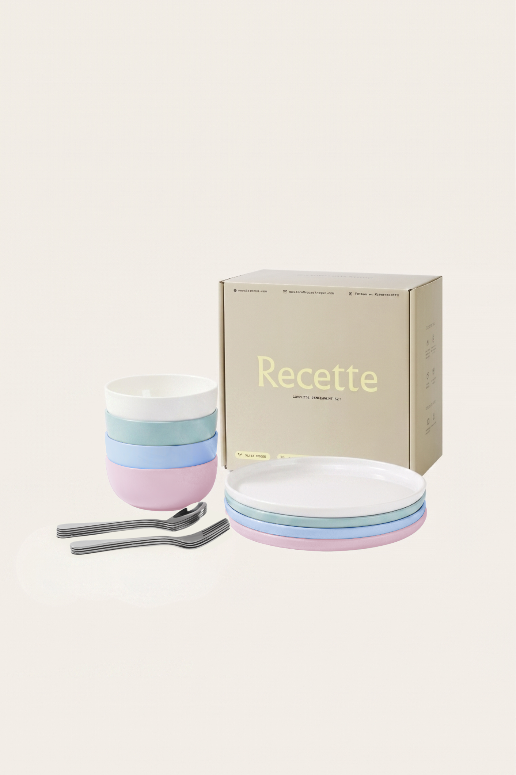 Complete Dinnerware Set - Rainbow