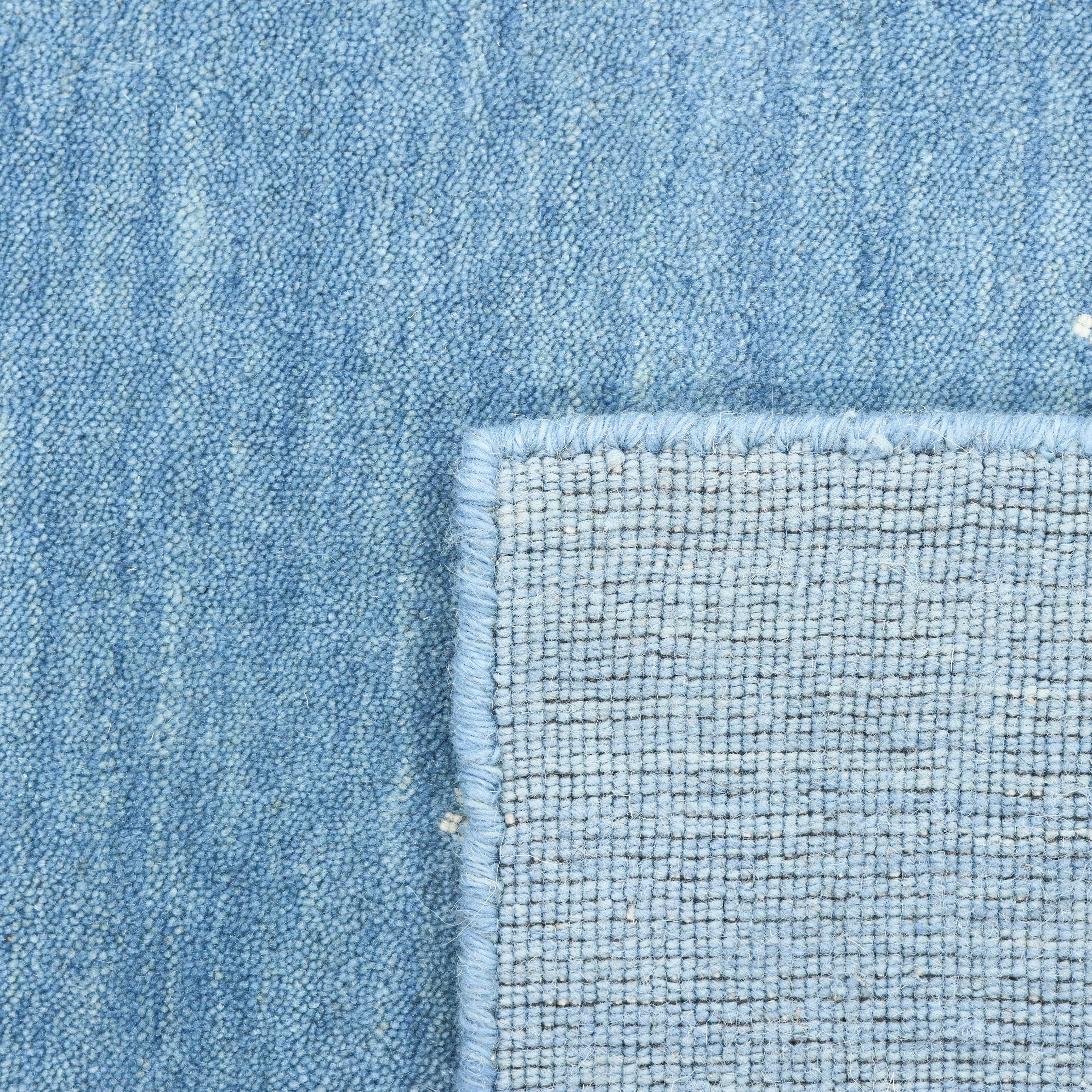 Boho Handmade Area Rug - Blue - image 6