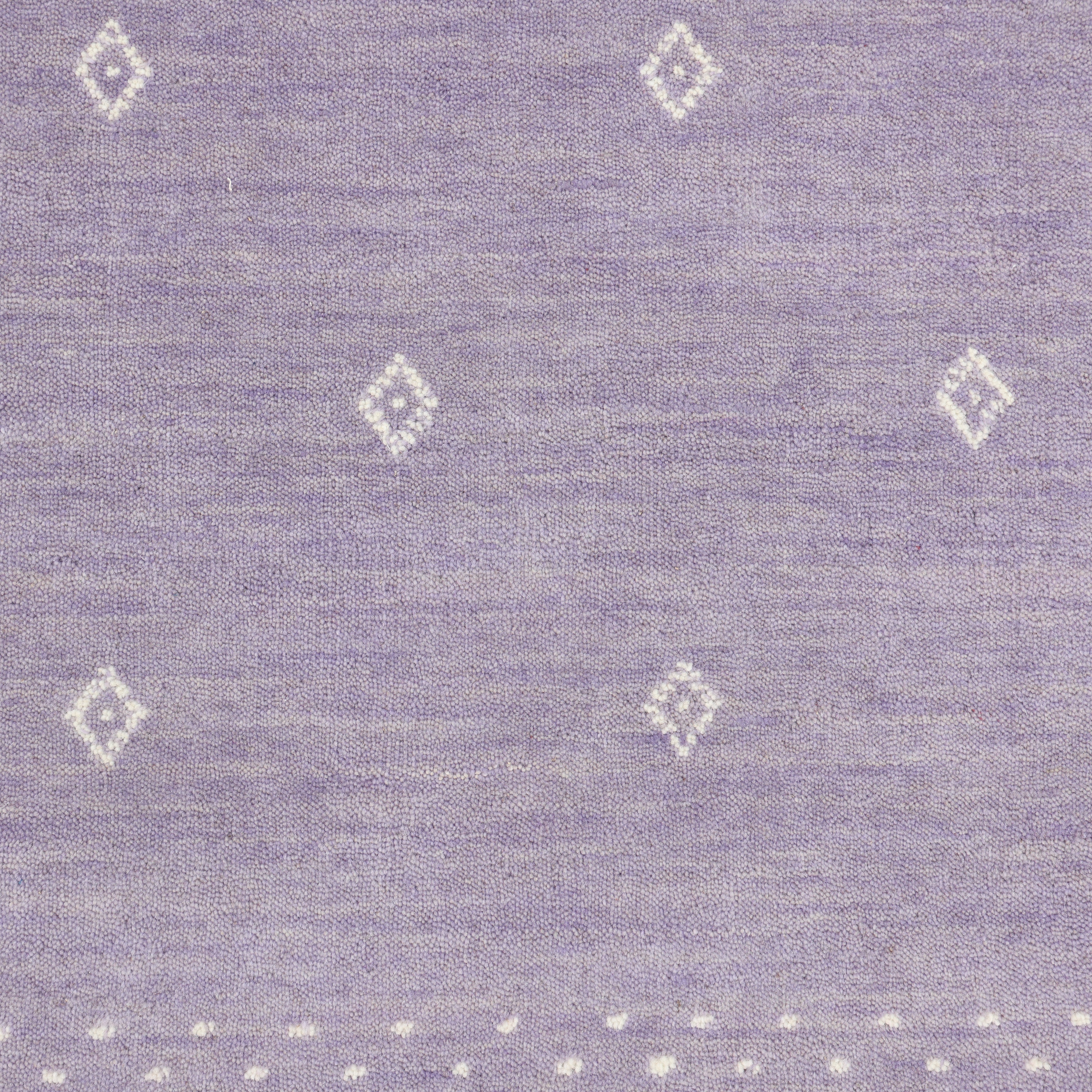 Boho Handmade Area Rug - Purple - image 6