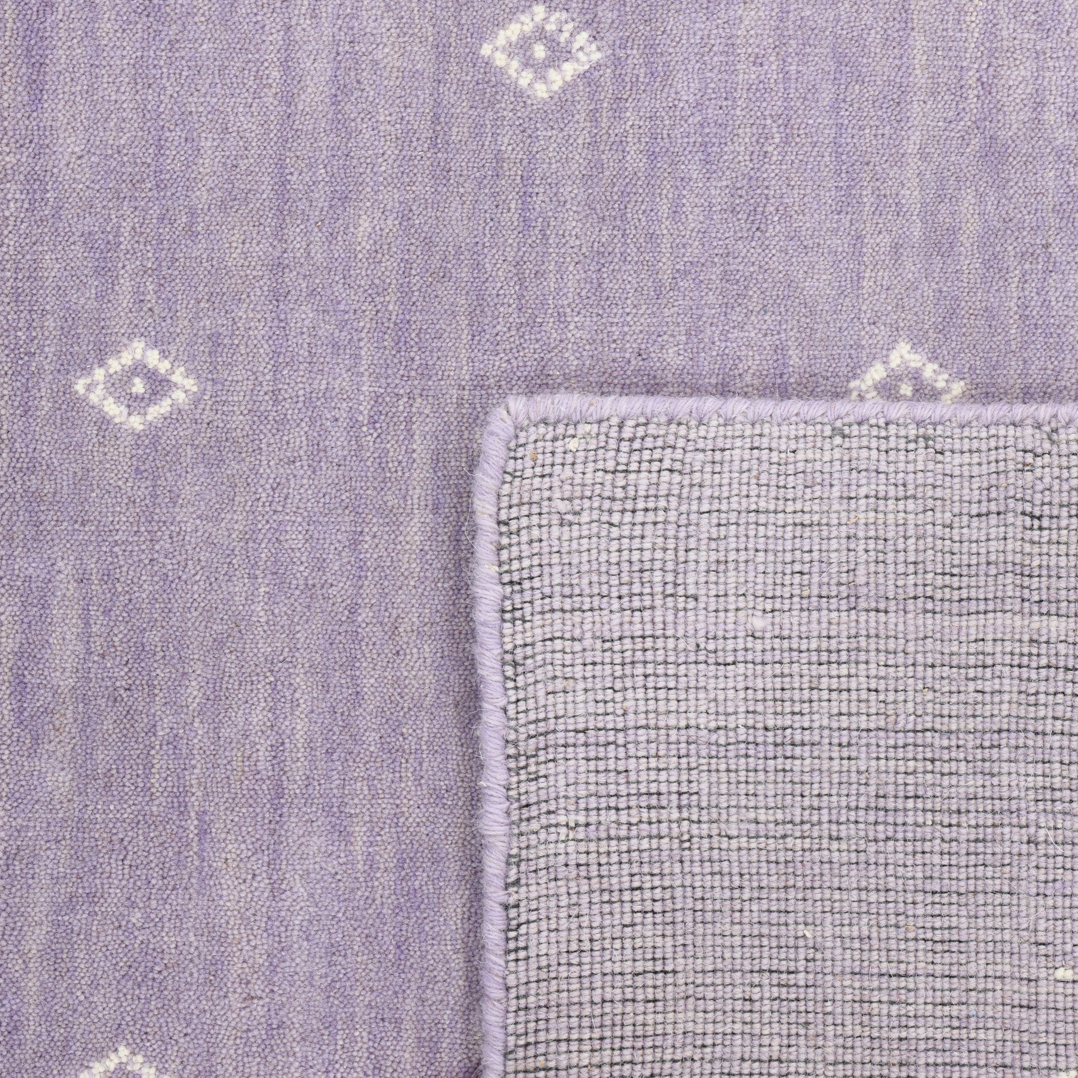 Boho Handmade Area Rug - Purple - image 5