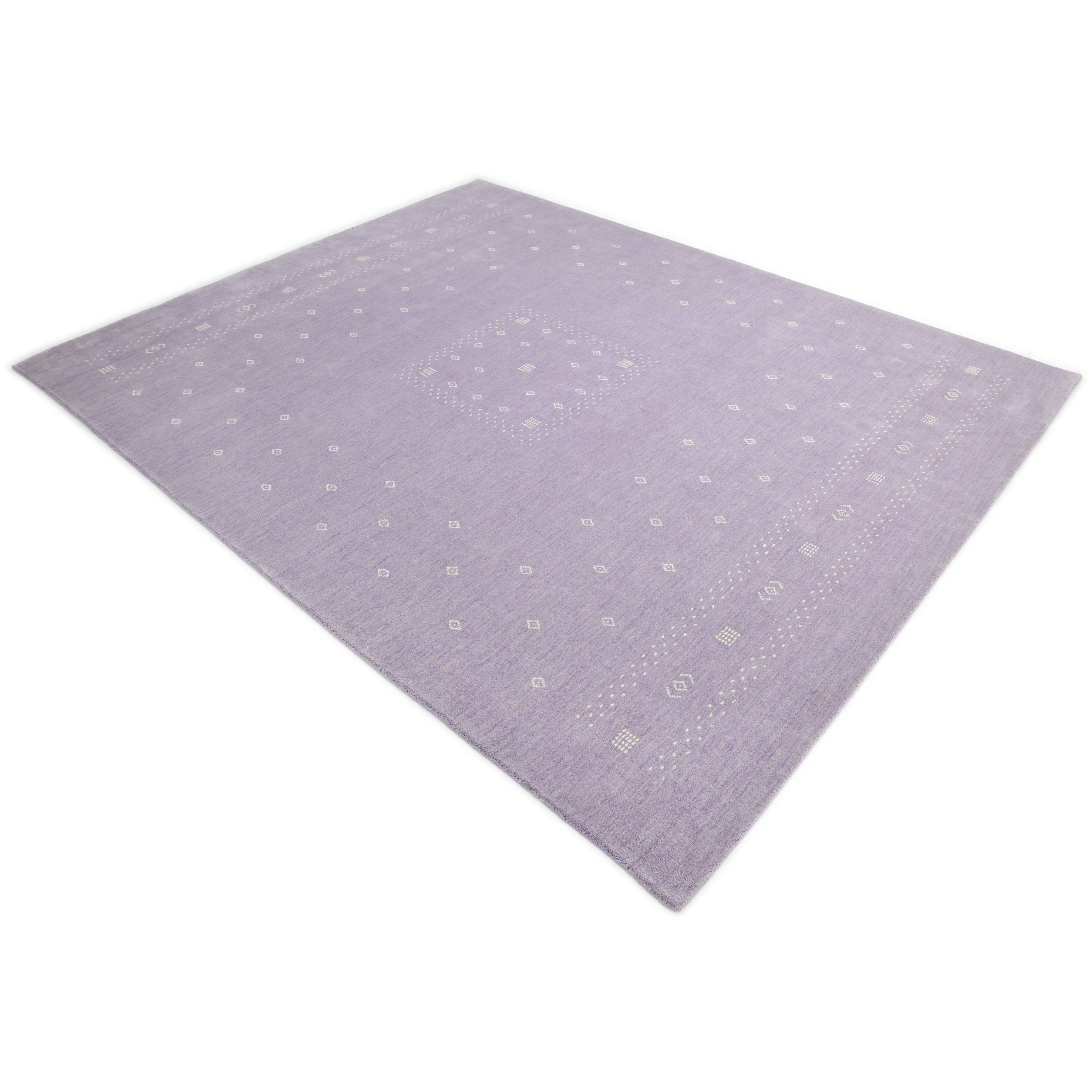 Boho Handmade Area Rug - Purple - image 8