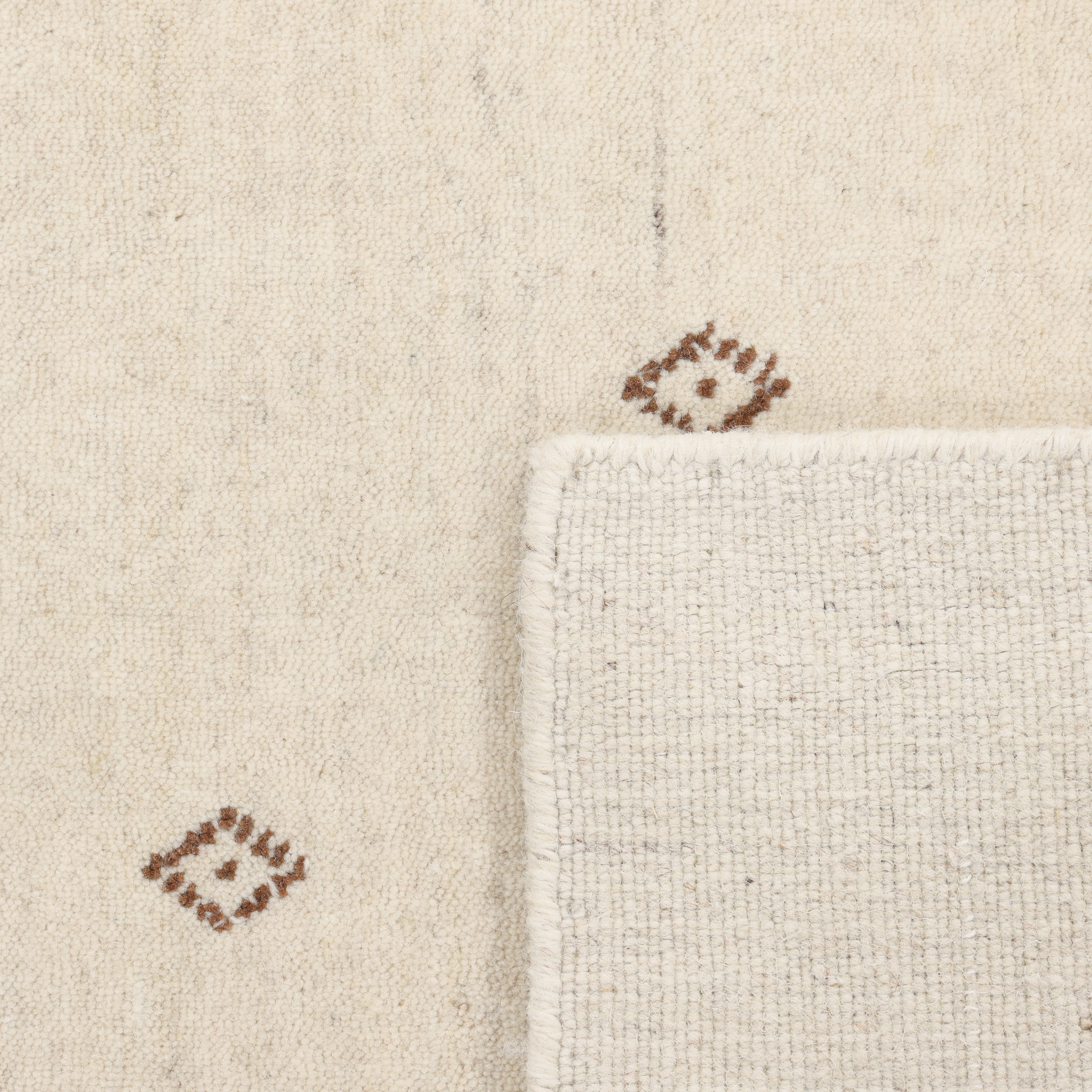 Boho Handmade Area Rug - Ivory - image 4