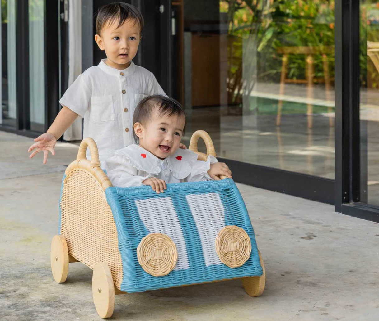 Wagon Storage Basket - Blue - image 4