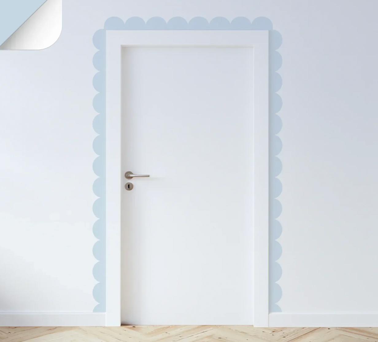 Peel and Stick Scalloped Border Decal