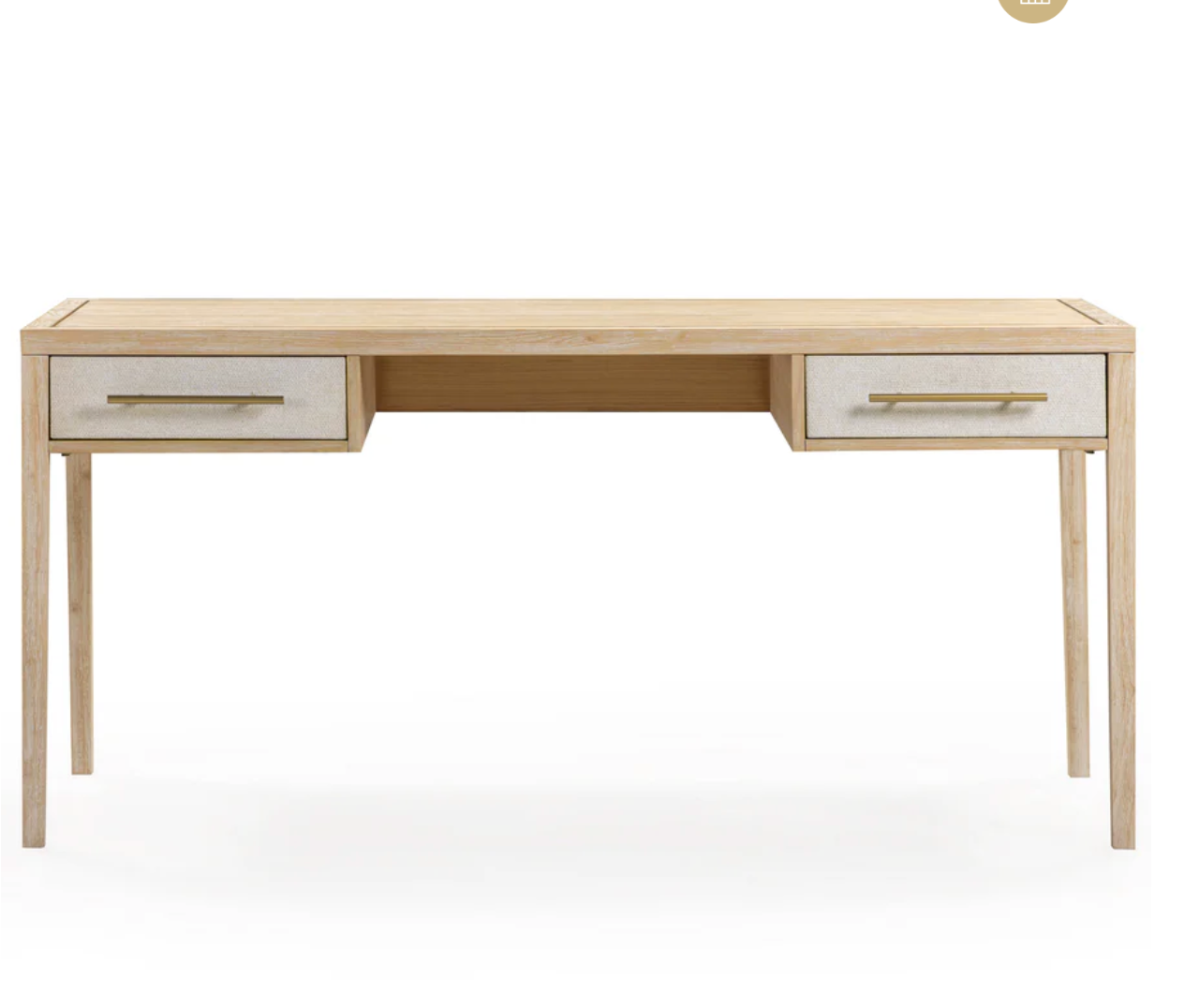 Natural Wood Desk - 2 Drawer - image 8