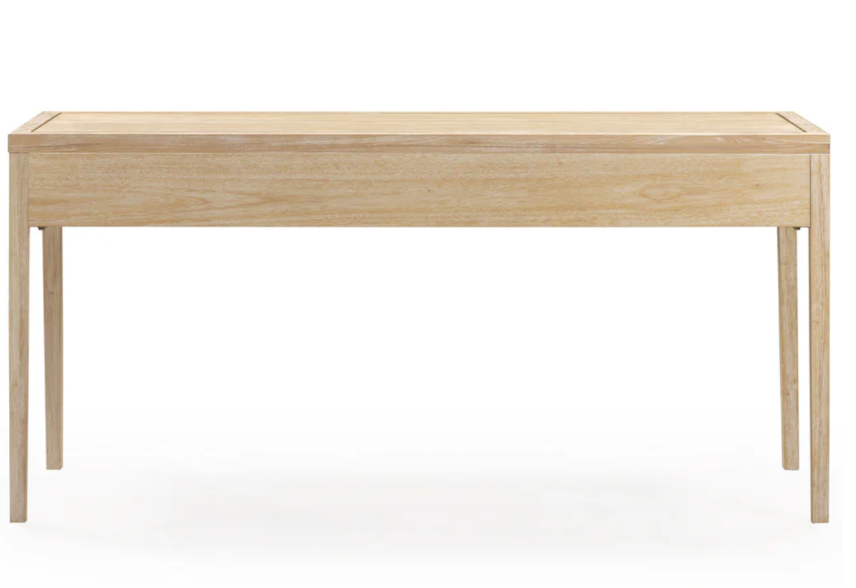 Natural Wood Desk - 2 Drawer - image 4