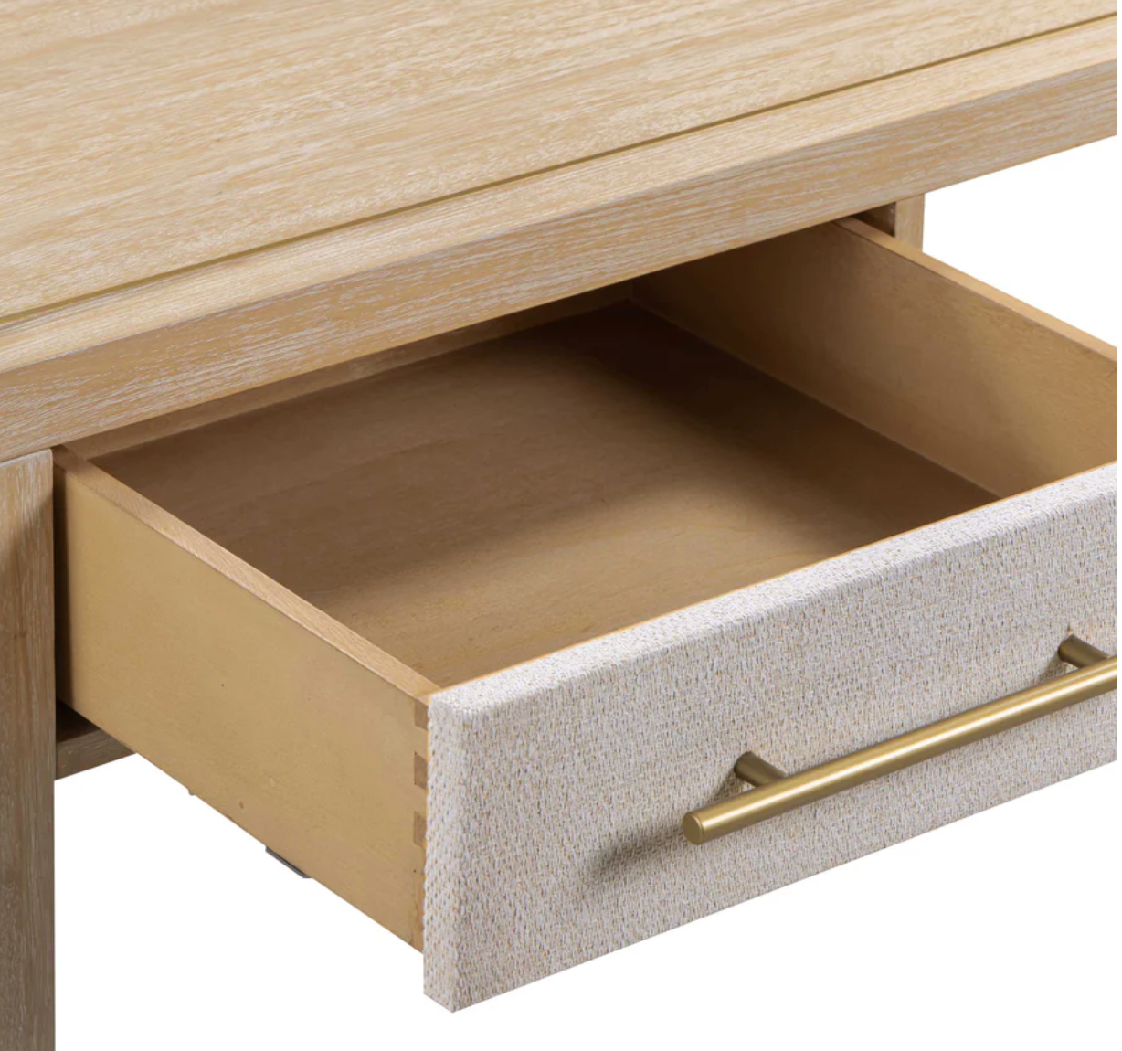 Natural Wood Desk - 2 Drawer - image 6