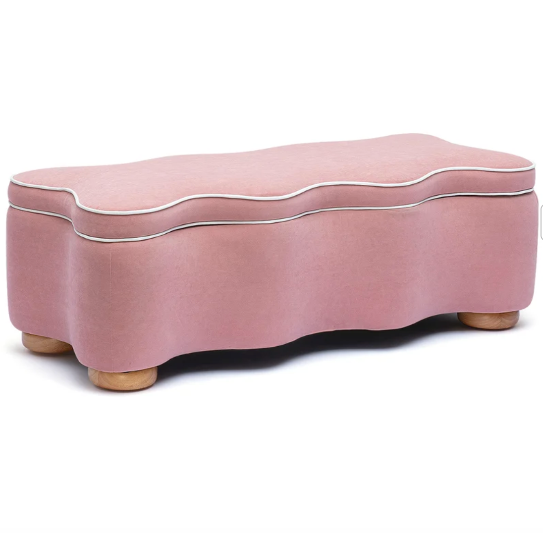 Thalia Performance Velvet Storage Bench - image 1