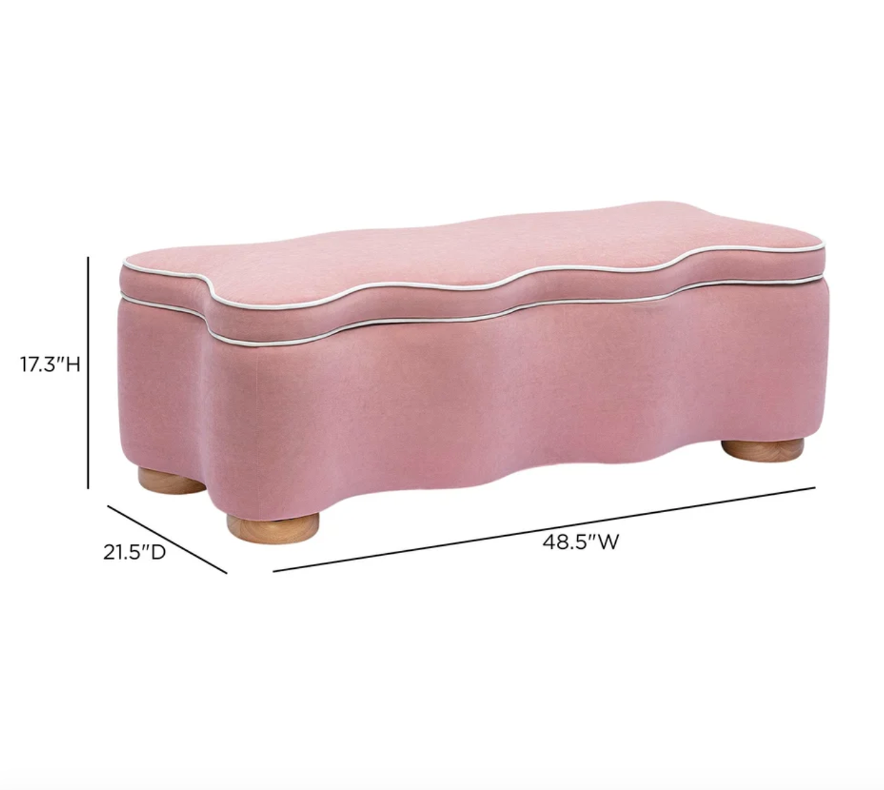 Thalia Performance Velvet Storage Bench - image 10